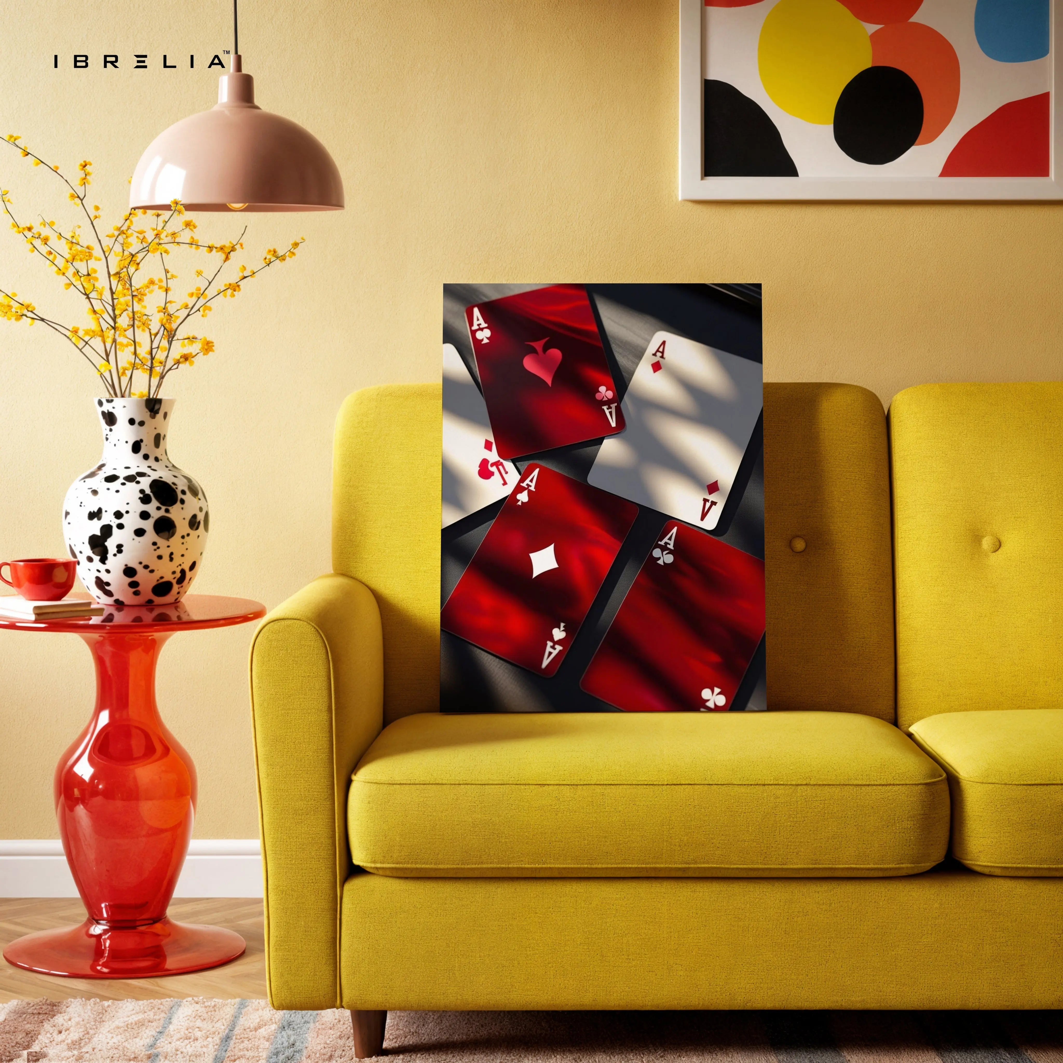 Ace of Power Cards – Luxury Poker Aces 4K Ultra Wrap Frame Wall Art in Pakistan | IBRELIA™ IBRELIA