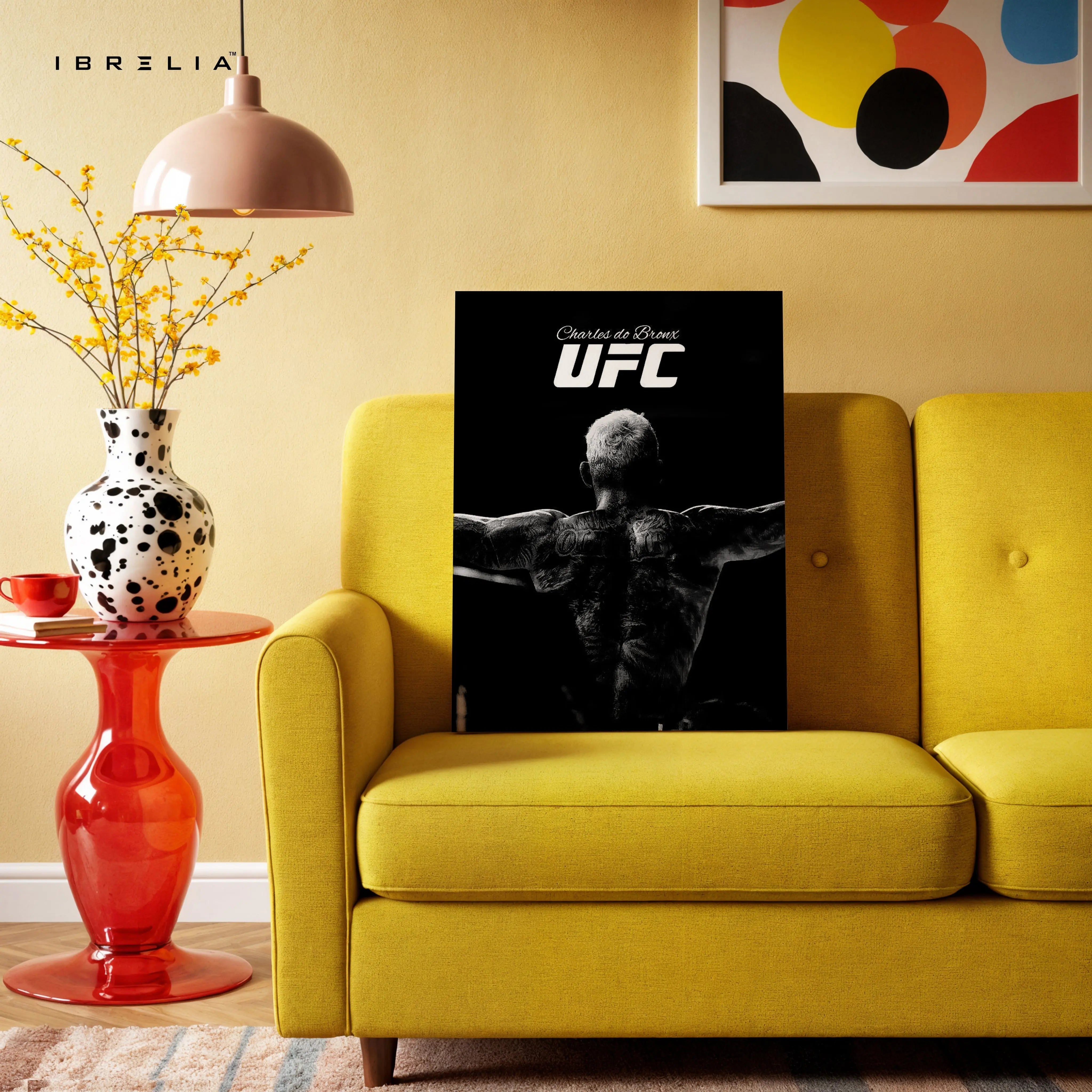 Charles do Bronx UFC Champion Portrait Art – 4K Ultra Wrap Frame Wall Art in Pakistan | IBRELIA™ IBRELIA