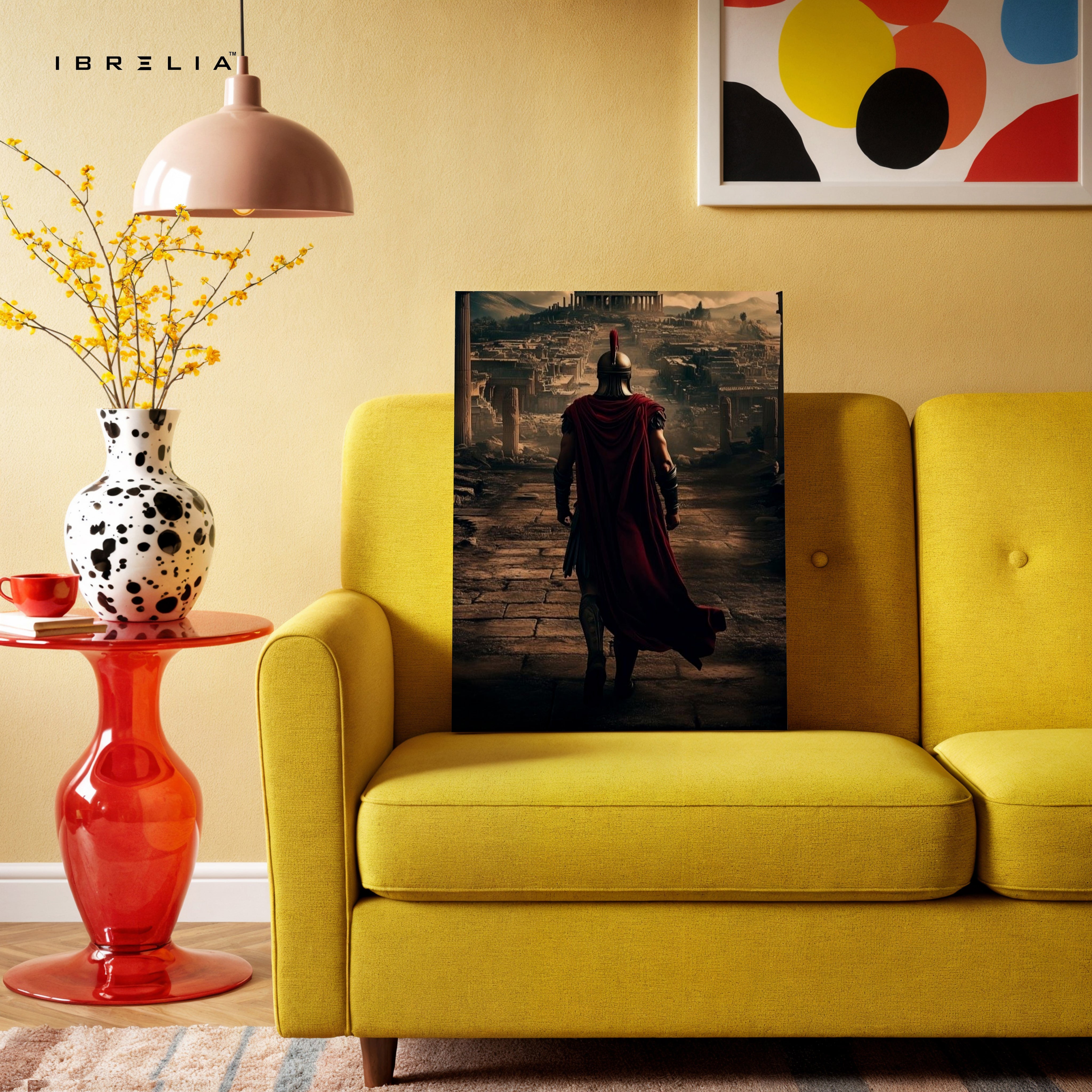 Spartan Ascension Art – Dark Cinematic Roman Warrior Wall Art | 4K Ultra Wrap Frame Wall Art in Pakistan | IBRELIA™