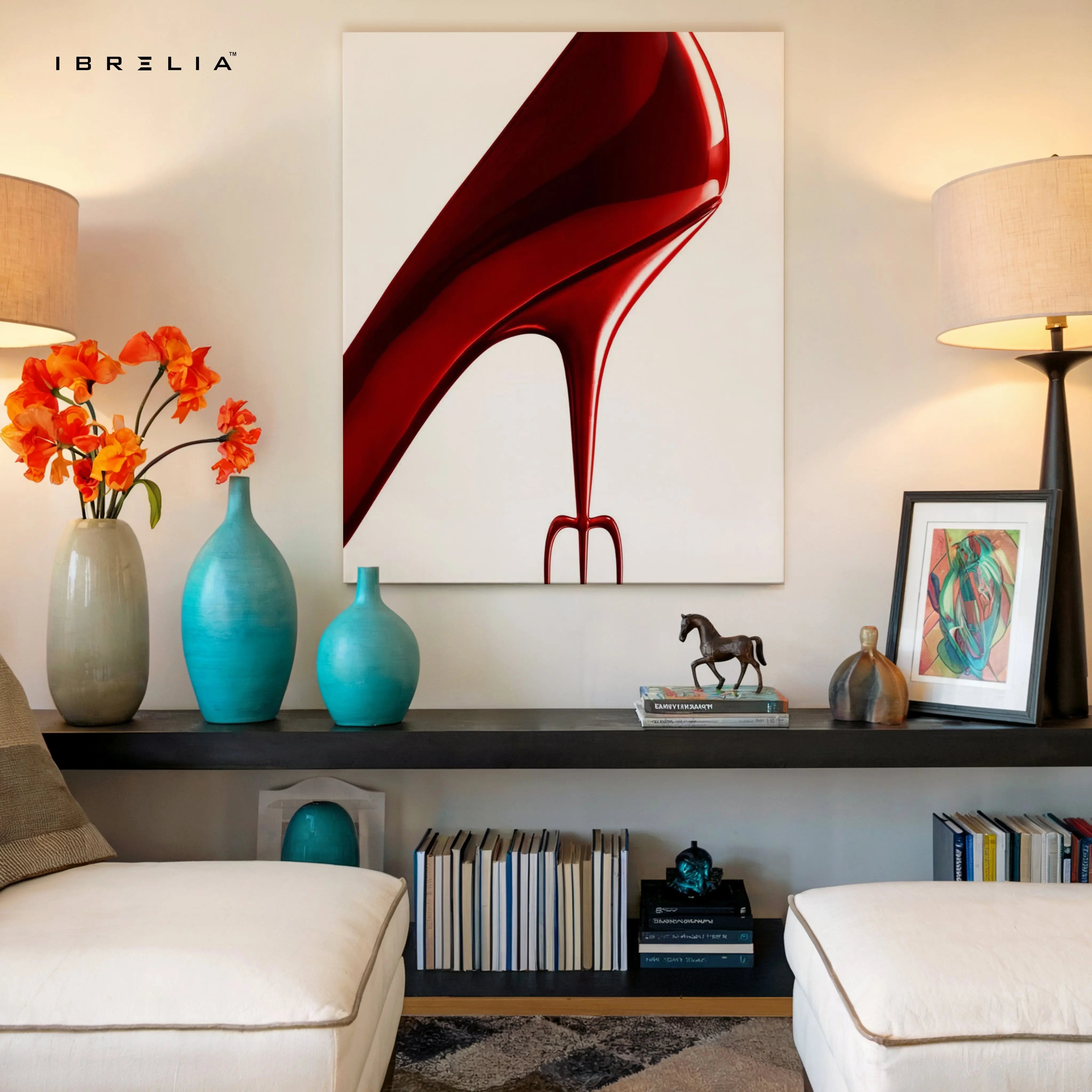 Devil Heel Desire Art – 4K Ultra Wrap Frame Wall Art in Pakistan | IBRELIA™ IBRELIA