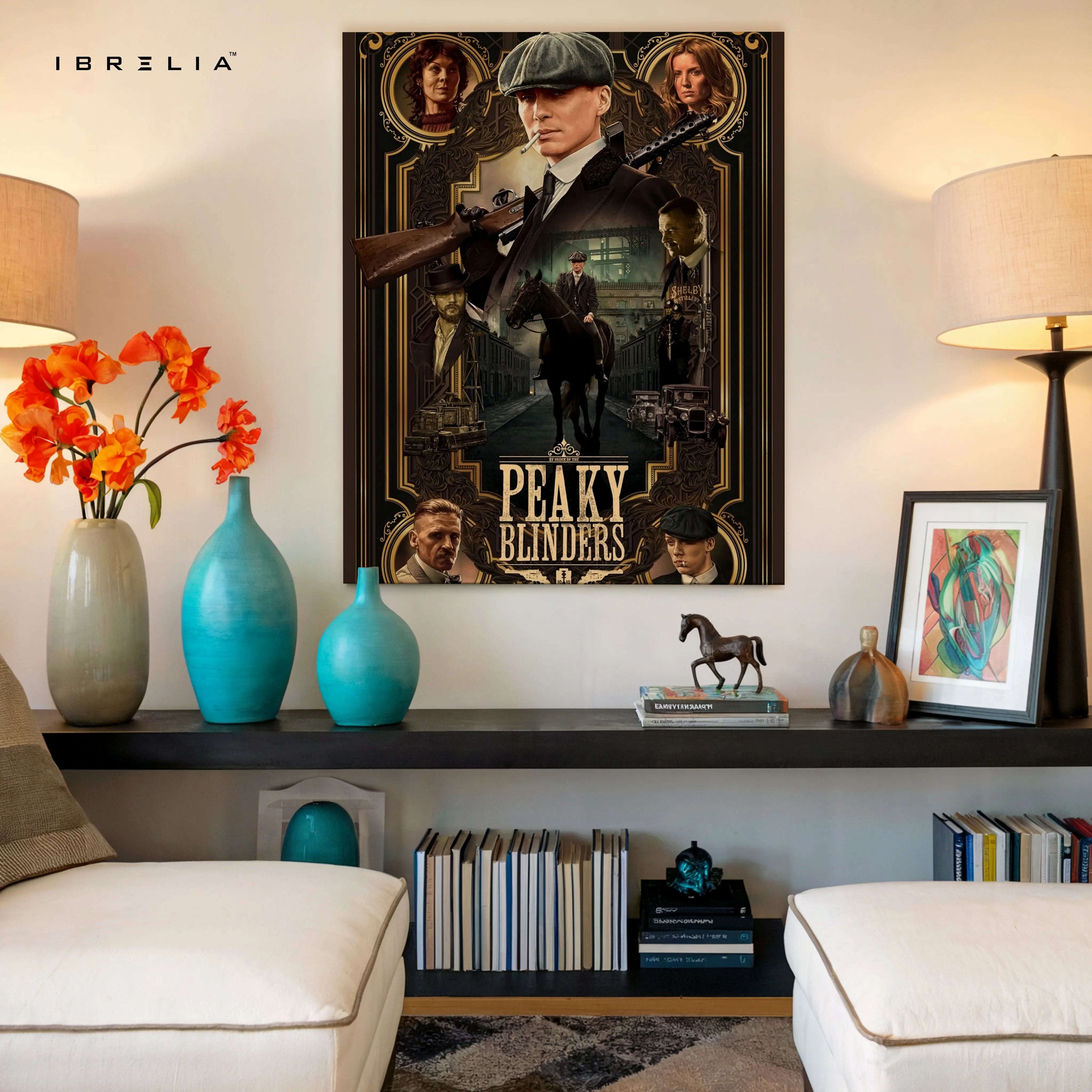 Peaky Blinders Legacy Portrait – Cinematic Gangster 4K Ultra Wrap Frame Wall Art in Pakistan | IBRELIA™ IBRELIA