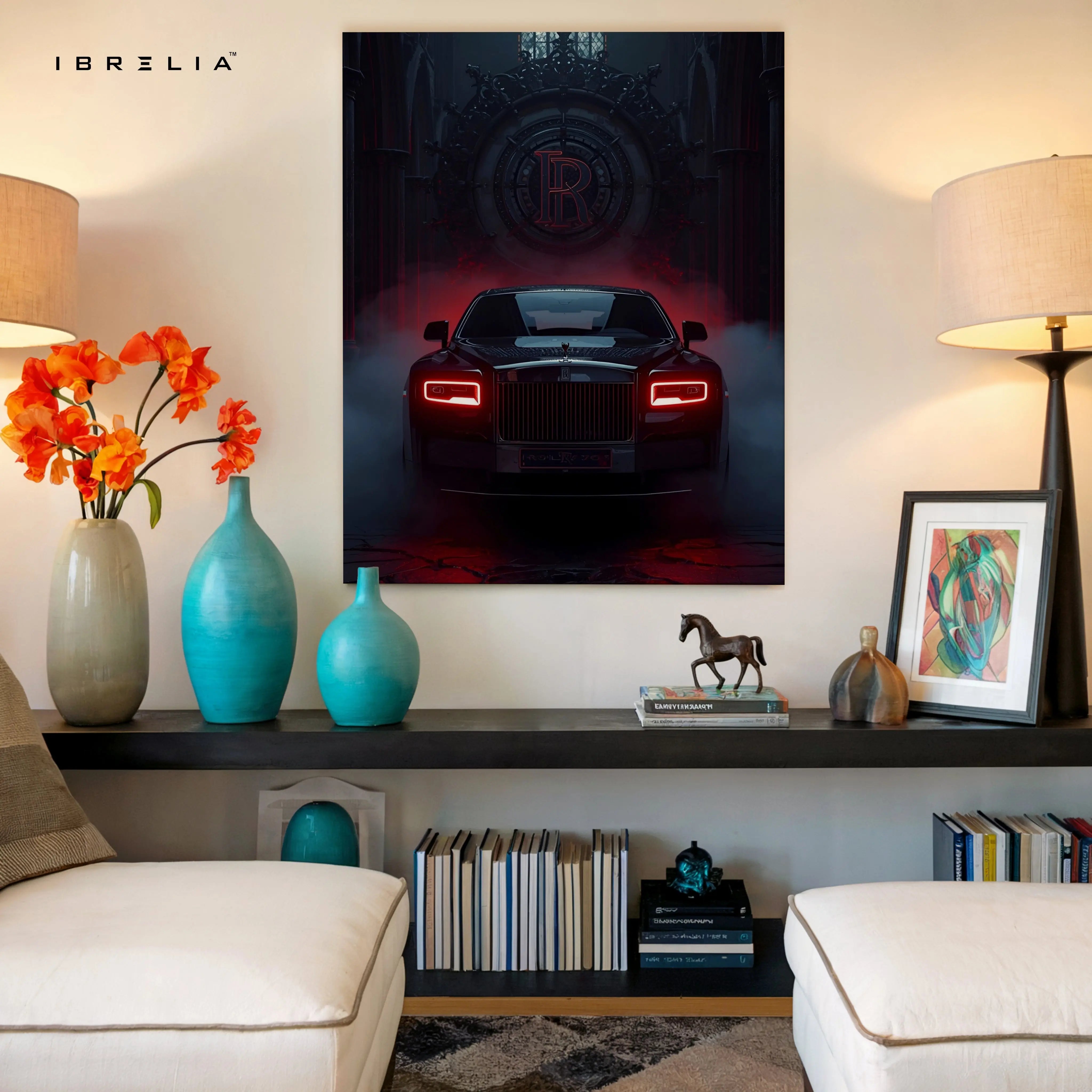 Rolls-Royce Phantom Dark Royale – 4K Ultra Wrap Frame Luxury Wall Art | IBRELIA™ IBRELIA