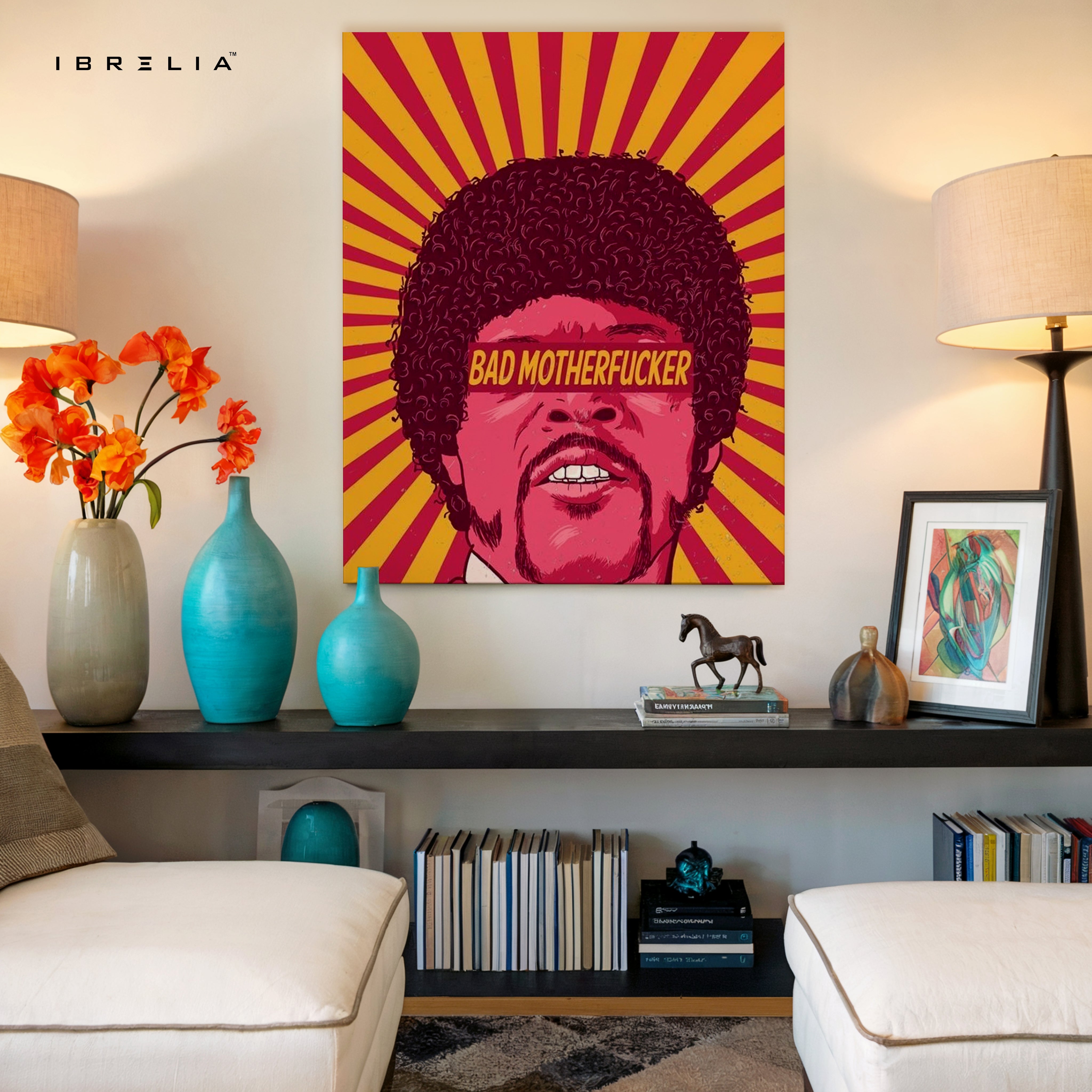 Bad Motherfucker Pop Art – Retro Rebel Icon Wall Art | 4K Ultra Wrap Frame Wall Art in Pakistan | IBRELIA™