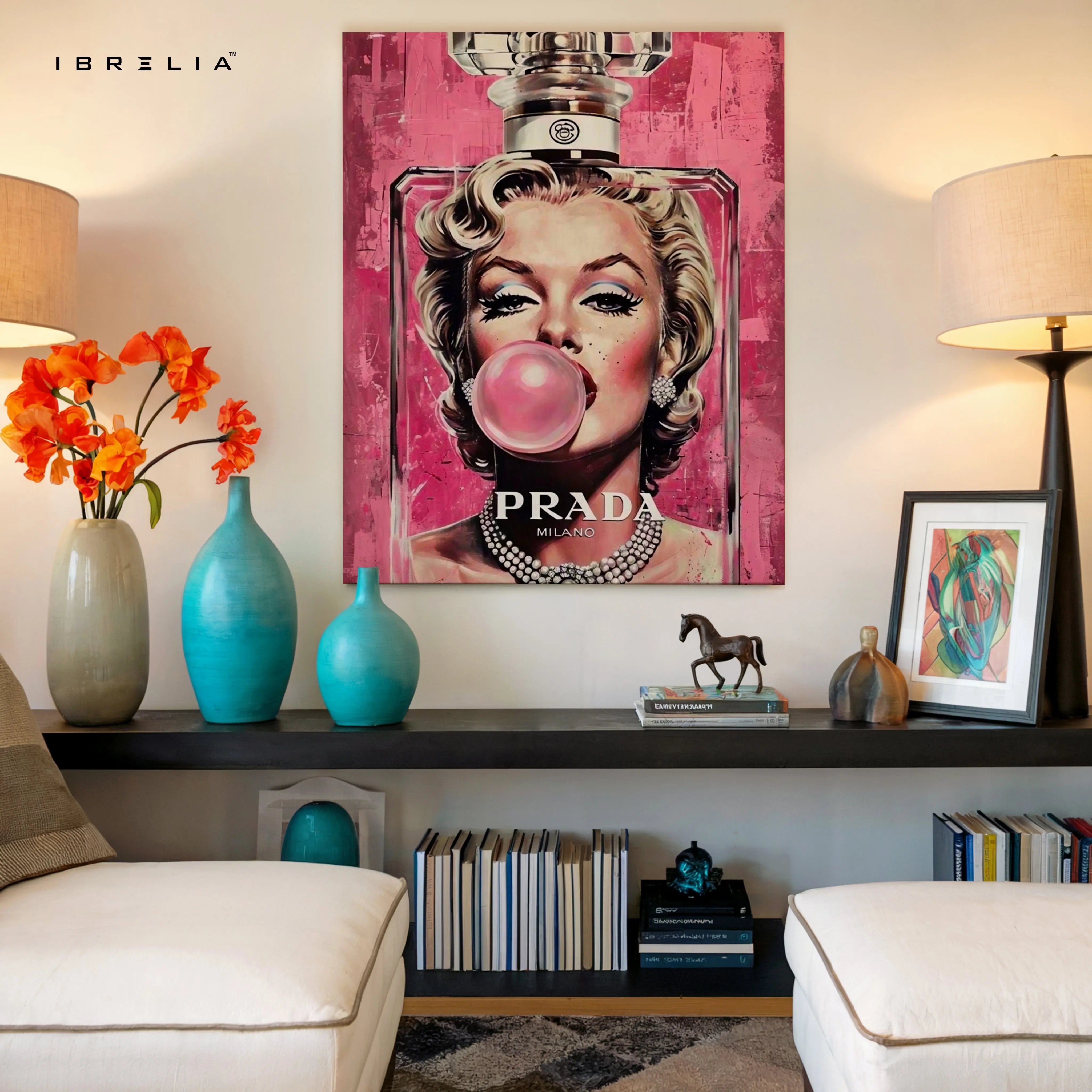 Bubble Glam Icon Art – 4K Ultra Wrap Frame Wall Art in Pakistan | IBRELIA™ IBRELIA