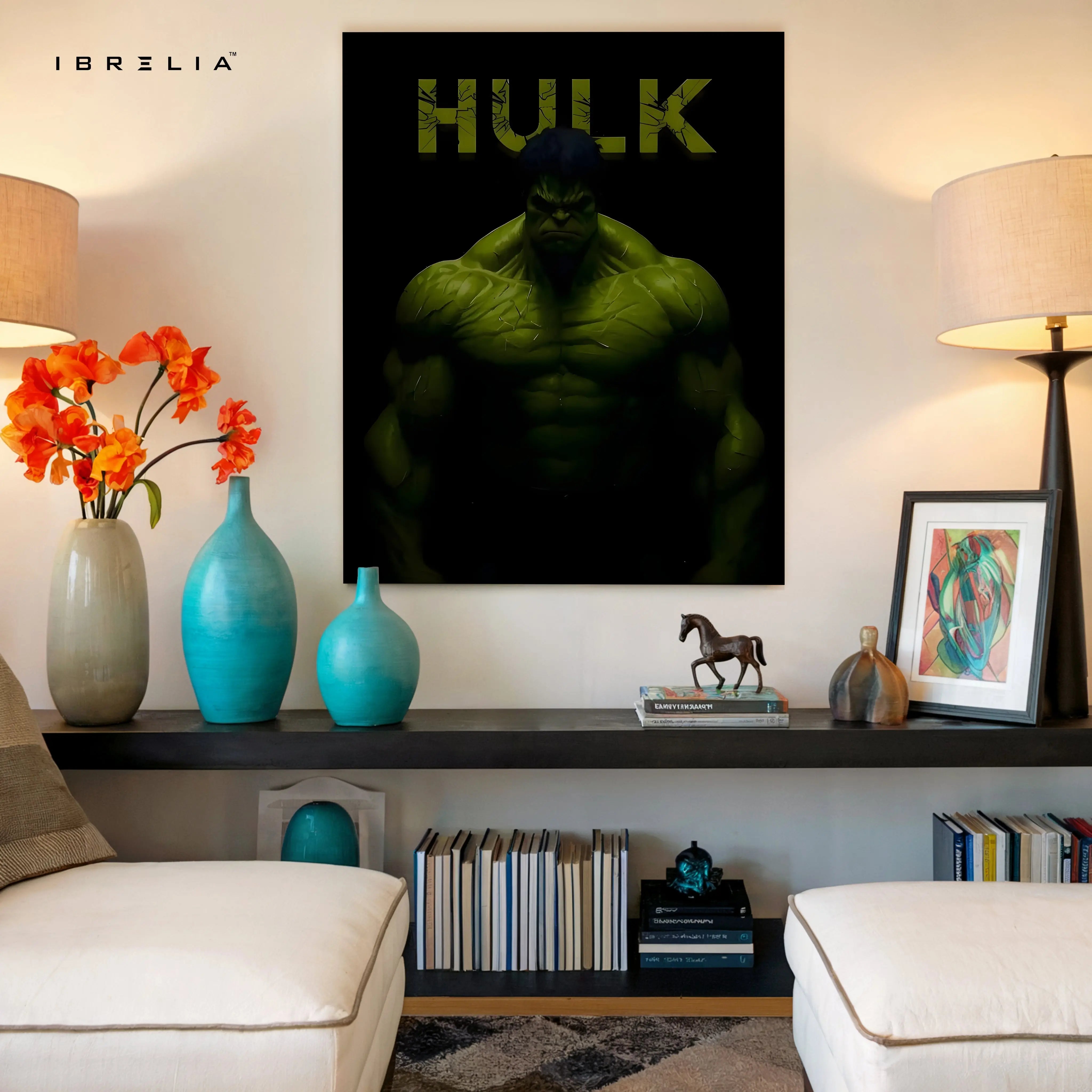 HULK Dark Power Portrait – 4K Ultra Wrap Frame Wall Art in Pakistan | IBRELIA™ IBRELIA
