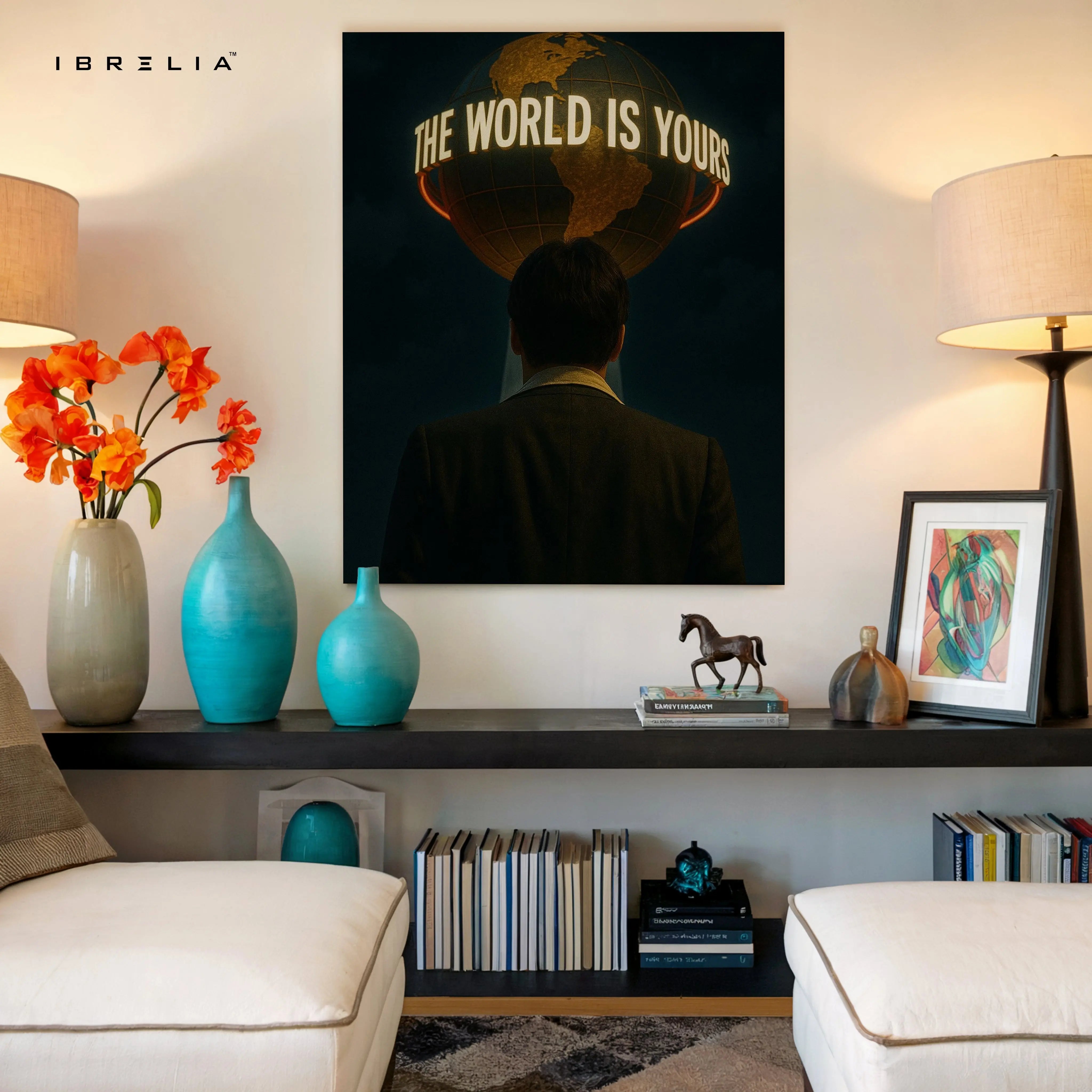 The World Is Yours Motivation Art – 4K Ultra Wrap Frame Wall Art in Pakistan | IBRELIA™ IBRELIA