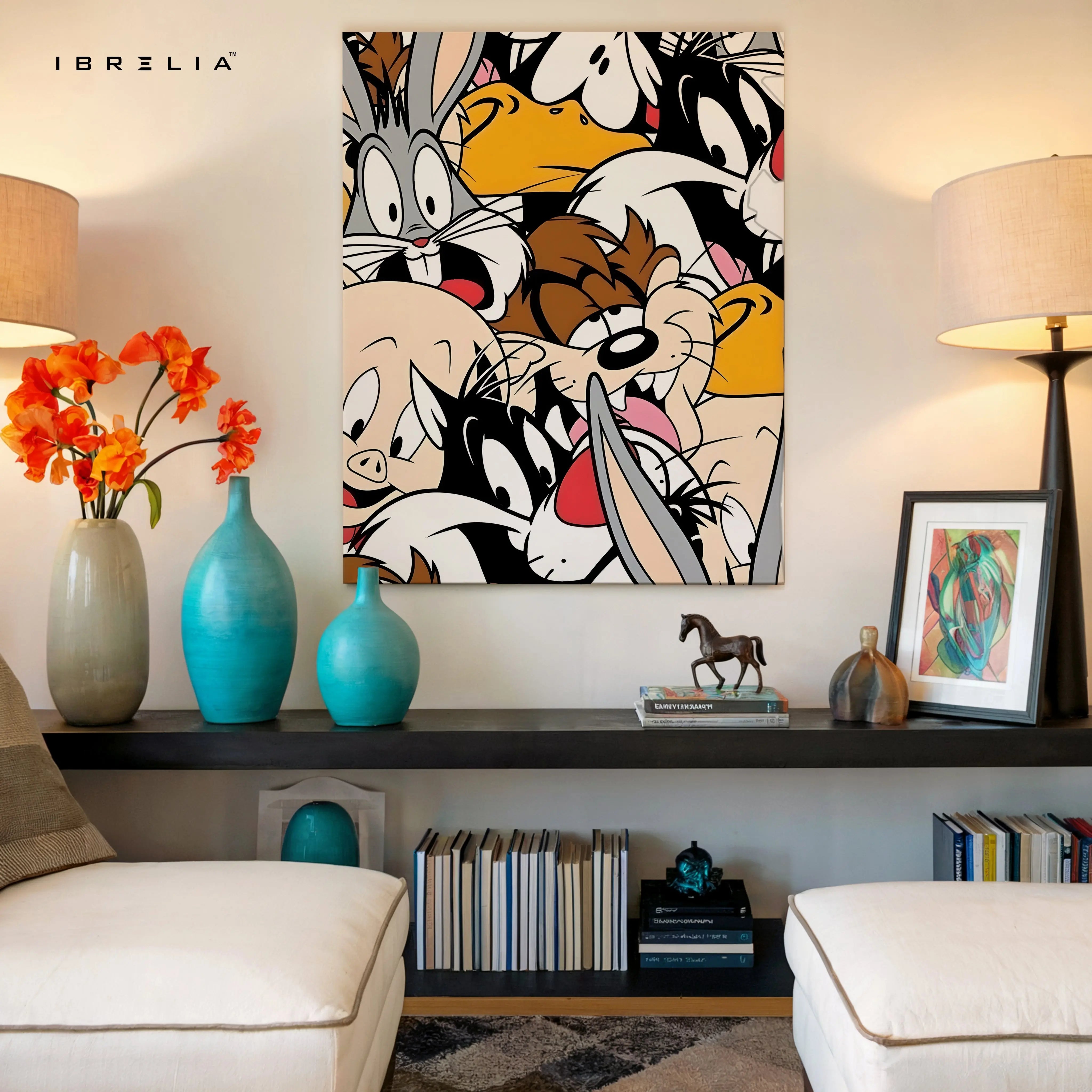 Classic Cartoon Chaos Collage – 4K Ultra Wrap Frame Wall Art in Pakistan | IBRELIA™ IBRELIA