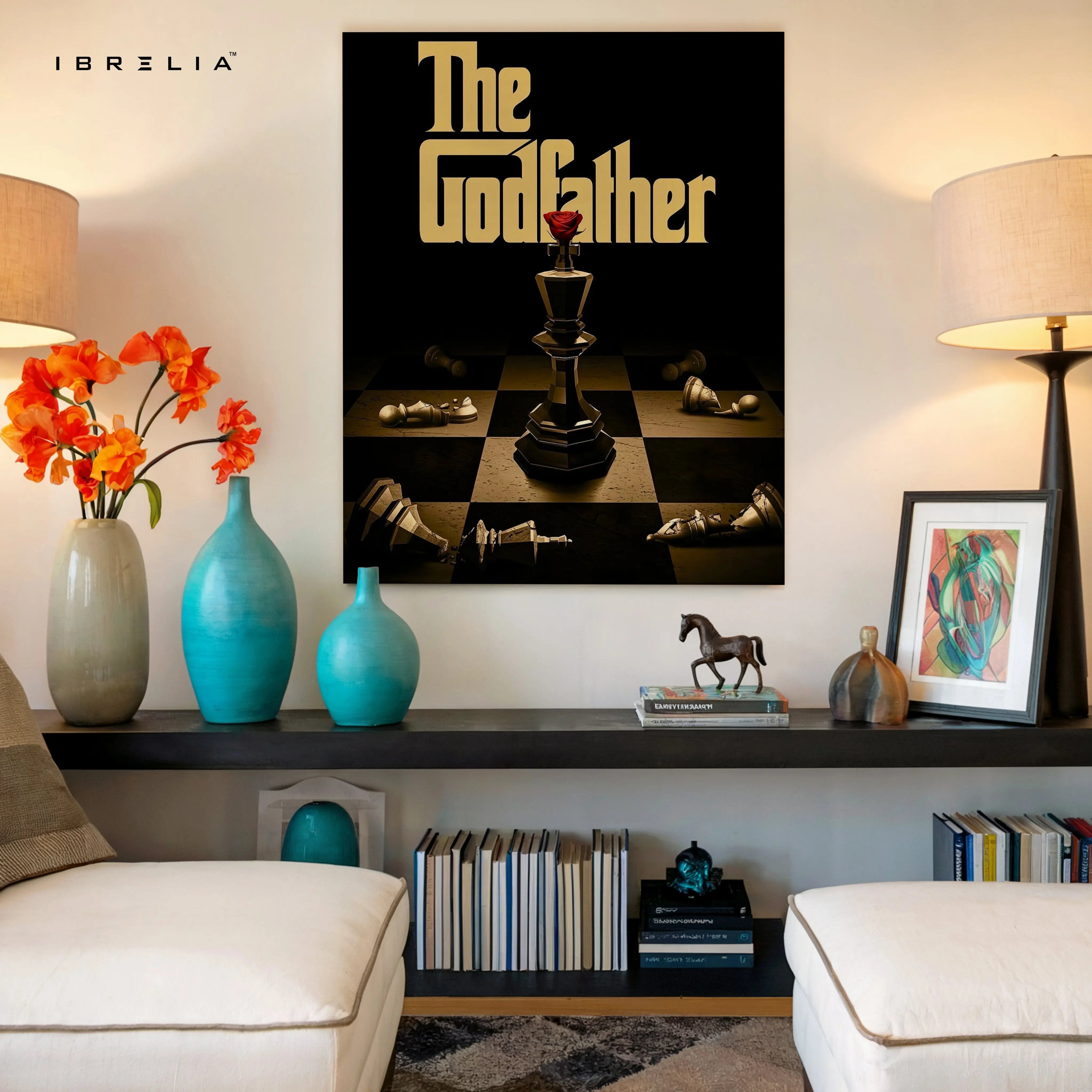 The Godfather Chess Power Art – 4K Ultra Wrap Frame Wall Art in Pakistan | IBRELIA™ IBRELIA