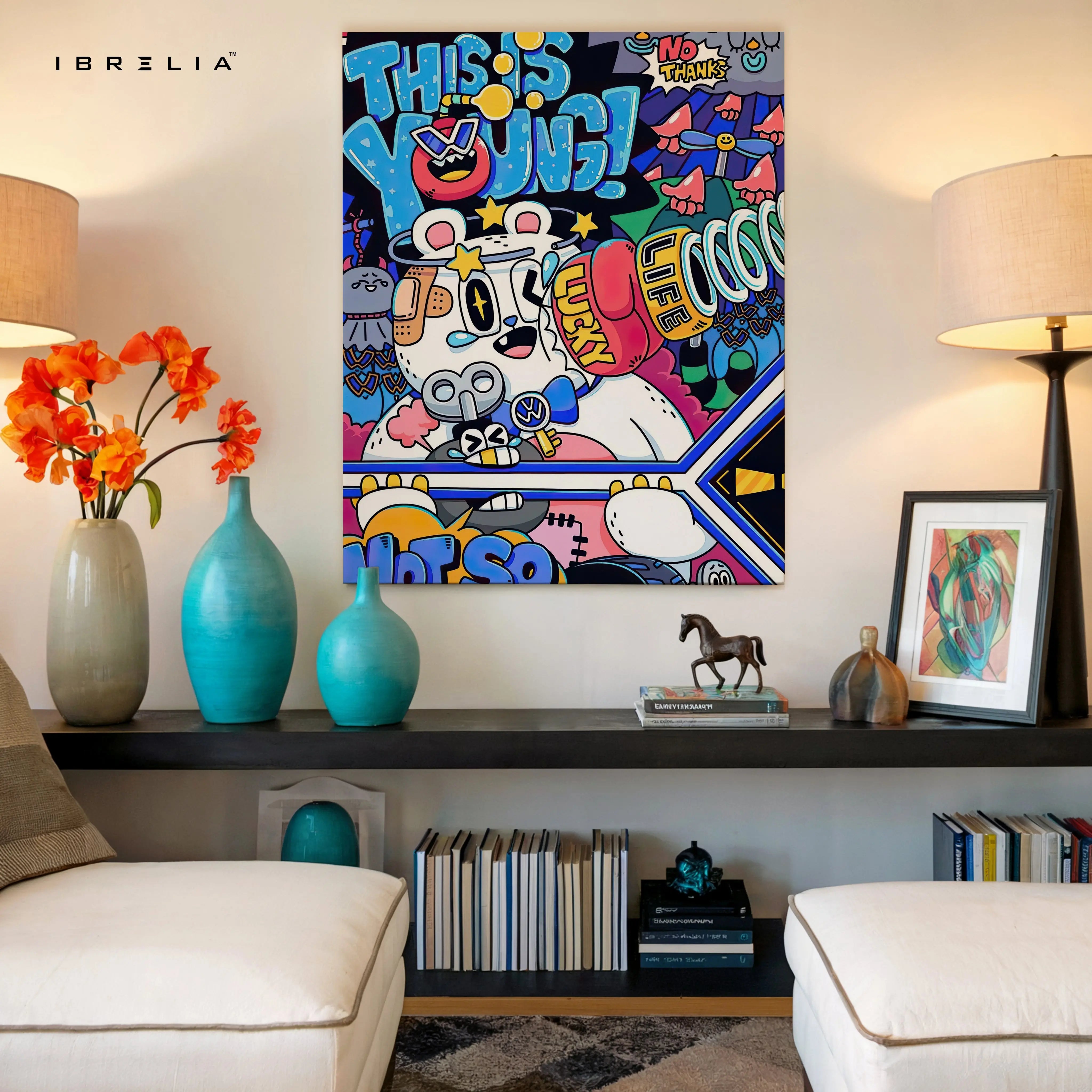This Is Not Drug Pop Graffiti Art – 4K Ultra Wrap Frame Wall Art in Pakistan | IBRELIA™ IBRELIA