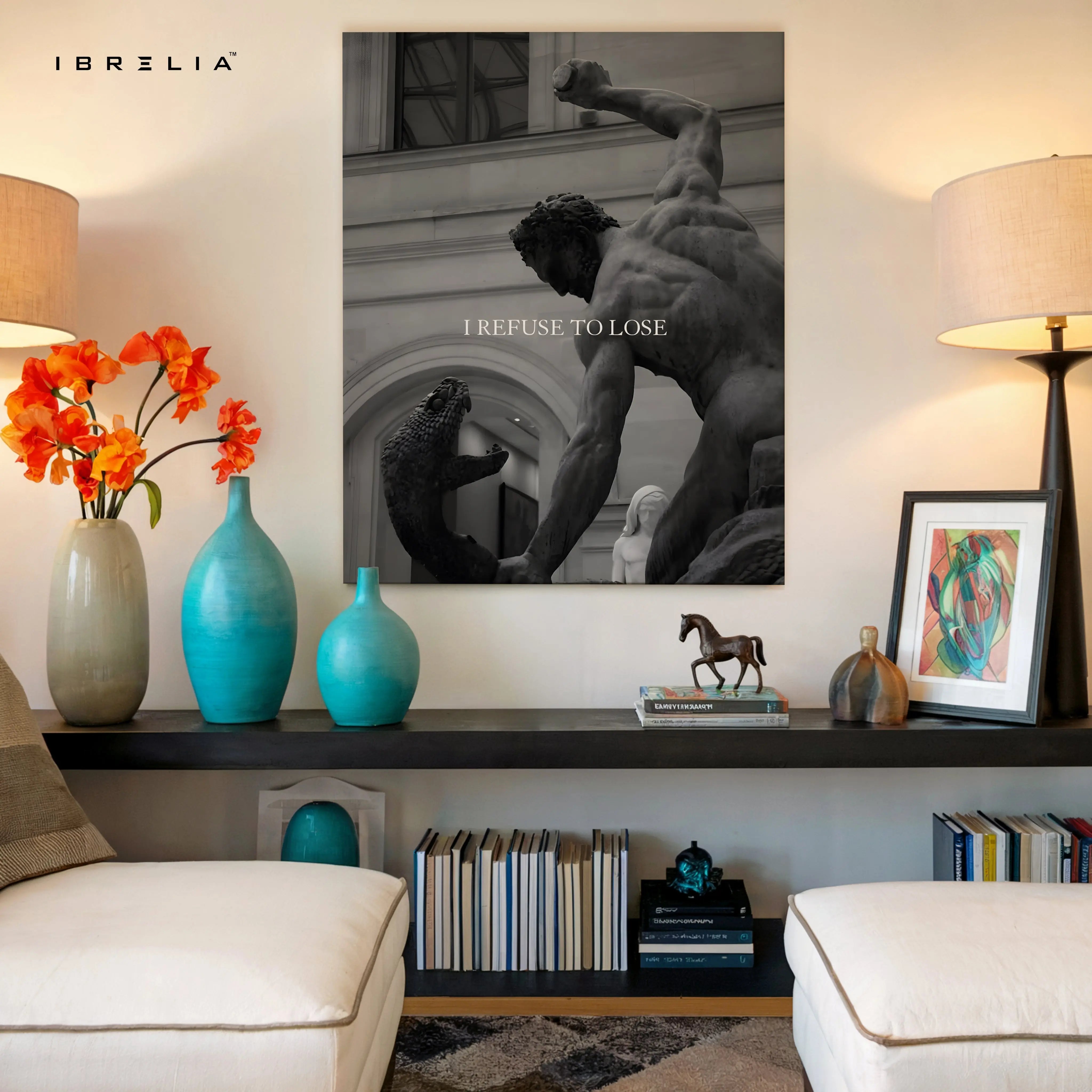 I Refuse To Lose Statue Art – 4K Ultra Wrap Frame Wall Art in Pakistan | IBRELIA™ IBRELIA