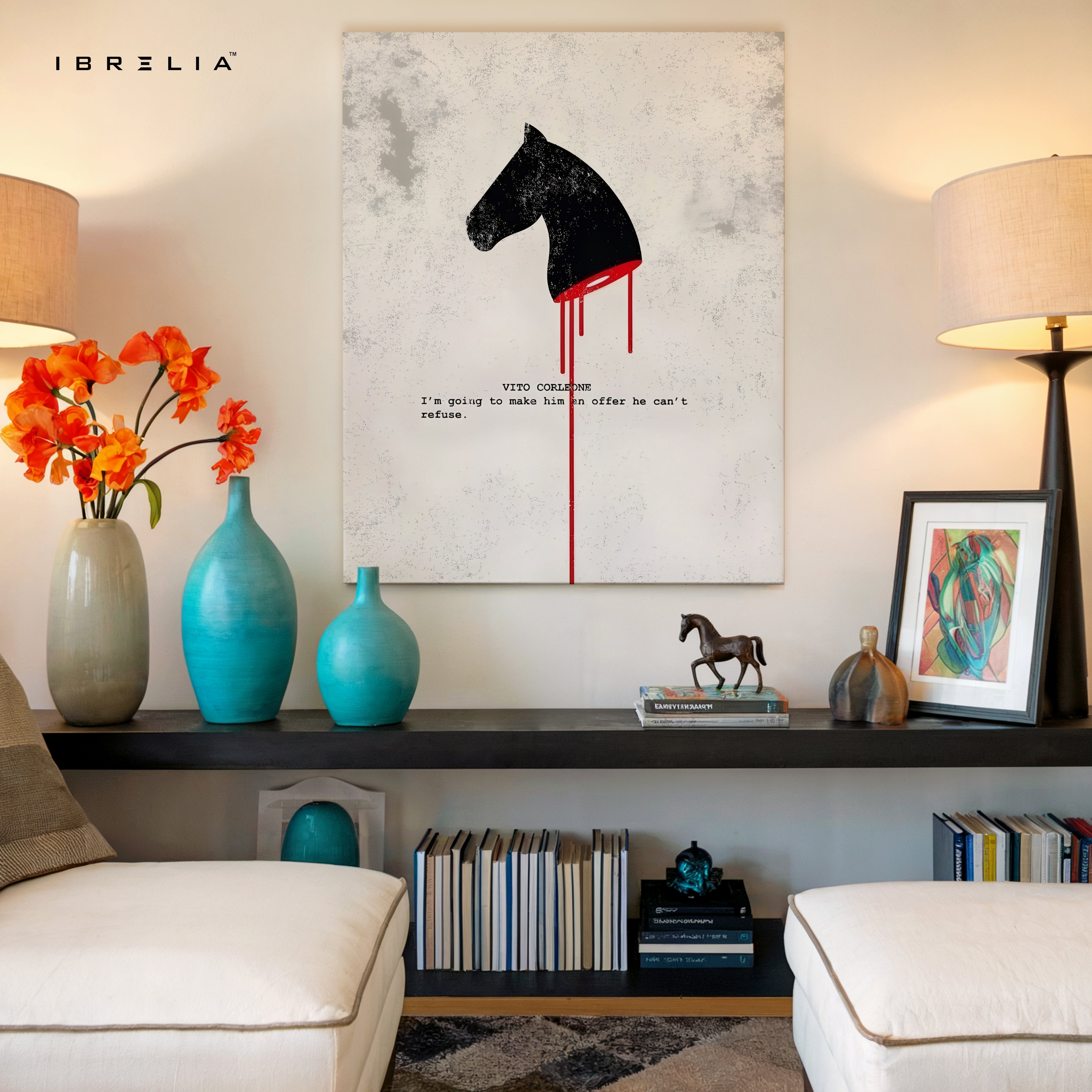 An Offer He Can’t Refuse – Minimal Mafia Quote Art | 4K Ultra Wrap Frame Wall Art in Pakistan | IBRELIA™