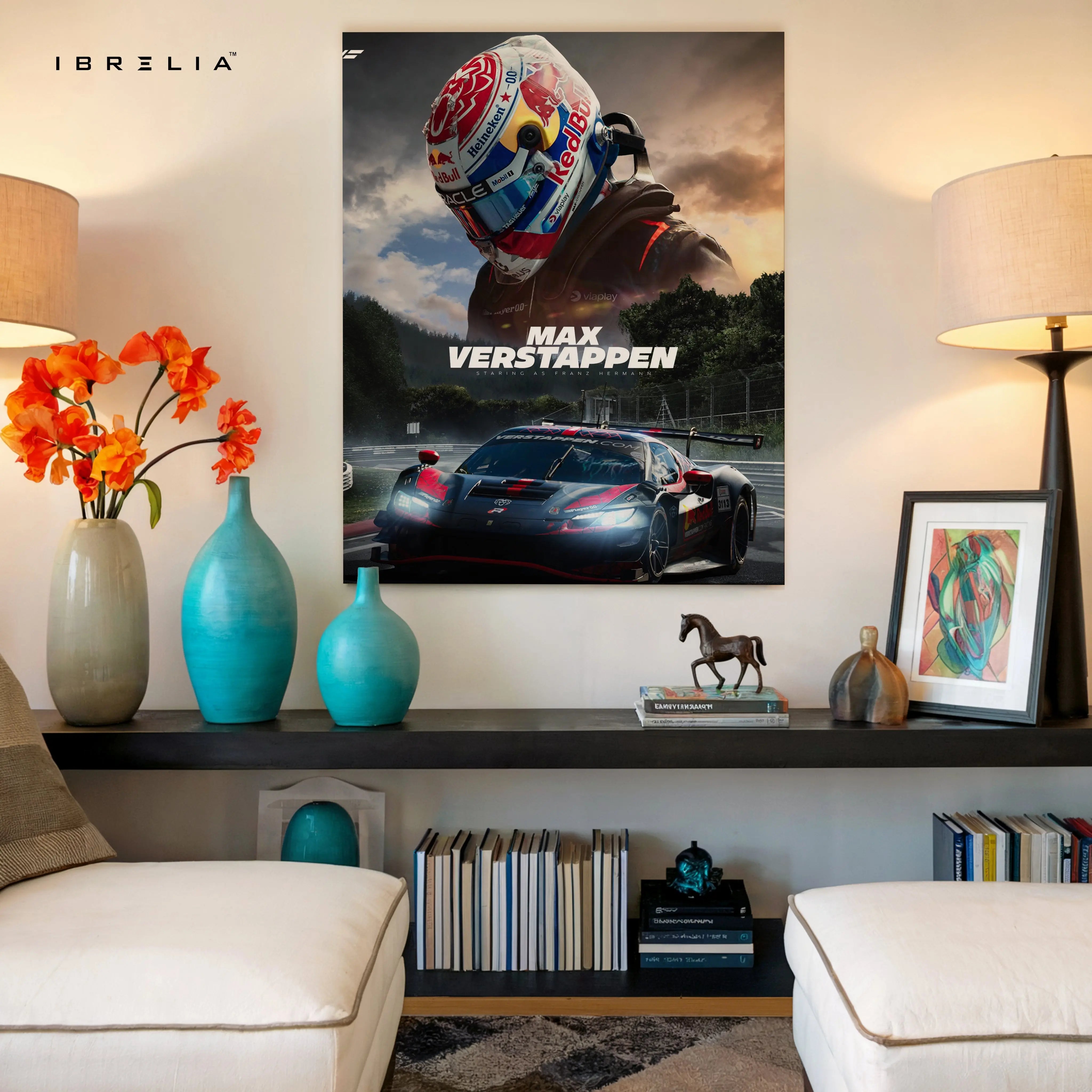 Max Verstappen Champion Drive – Formula 1 Motorsport Wall Art | 4K Ultra Wrap Frame Wall Art in Pakistan | IBRELIA™ IBRELIA
