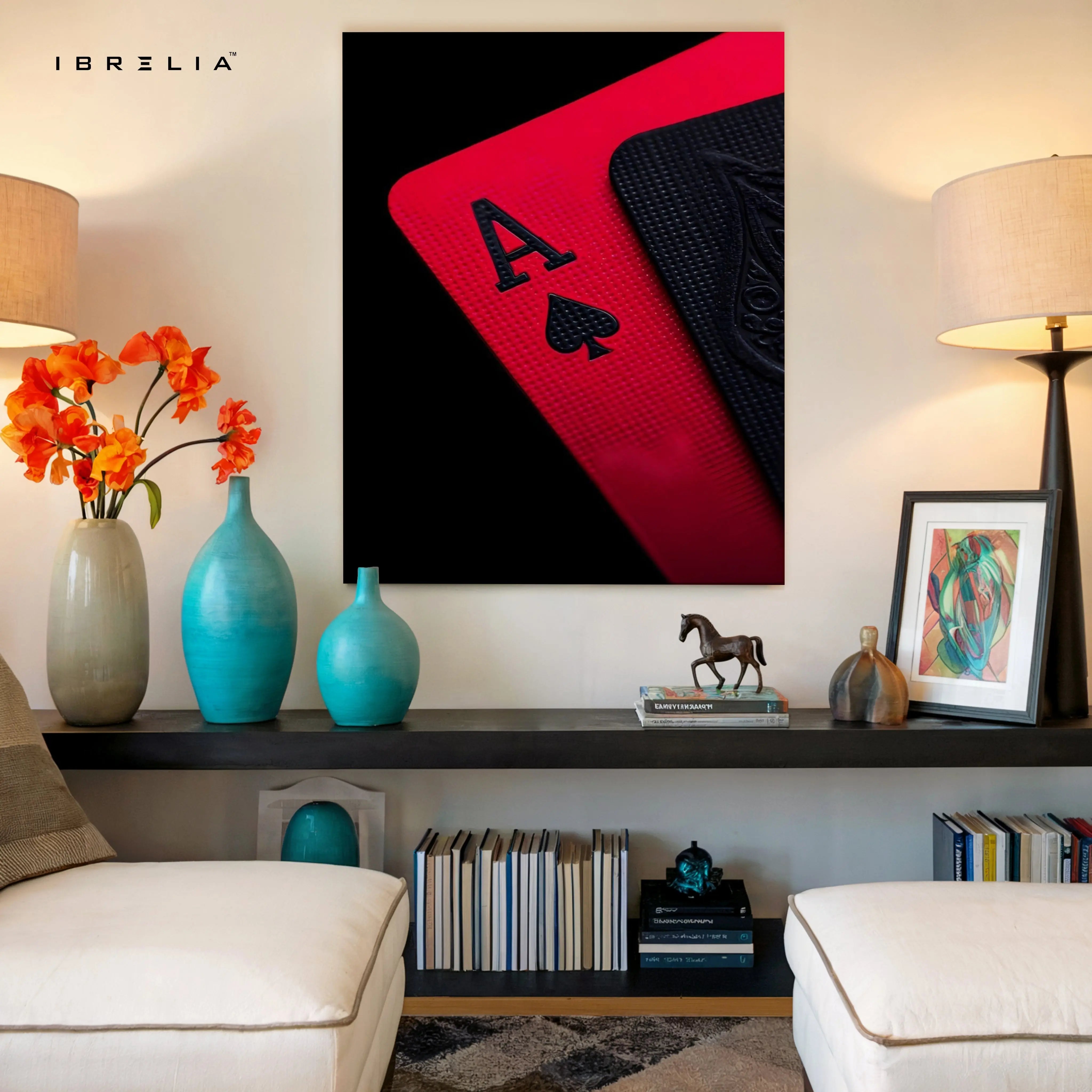 Ace of Spades Power Card – 4K Ultra Wrap Frame Wall Art in Pakistan | IBRELIA™ IBRELIA