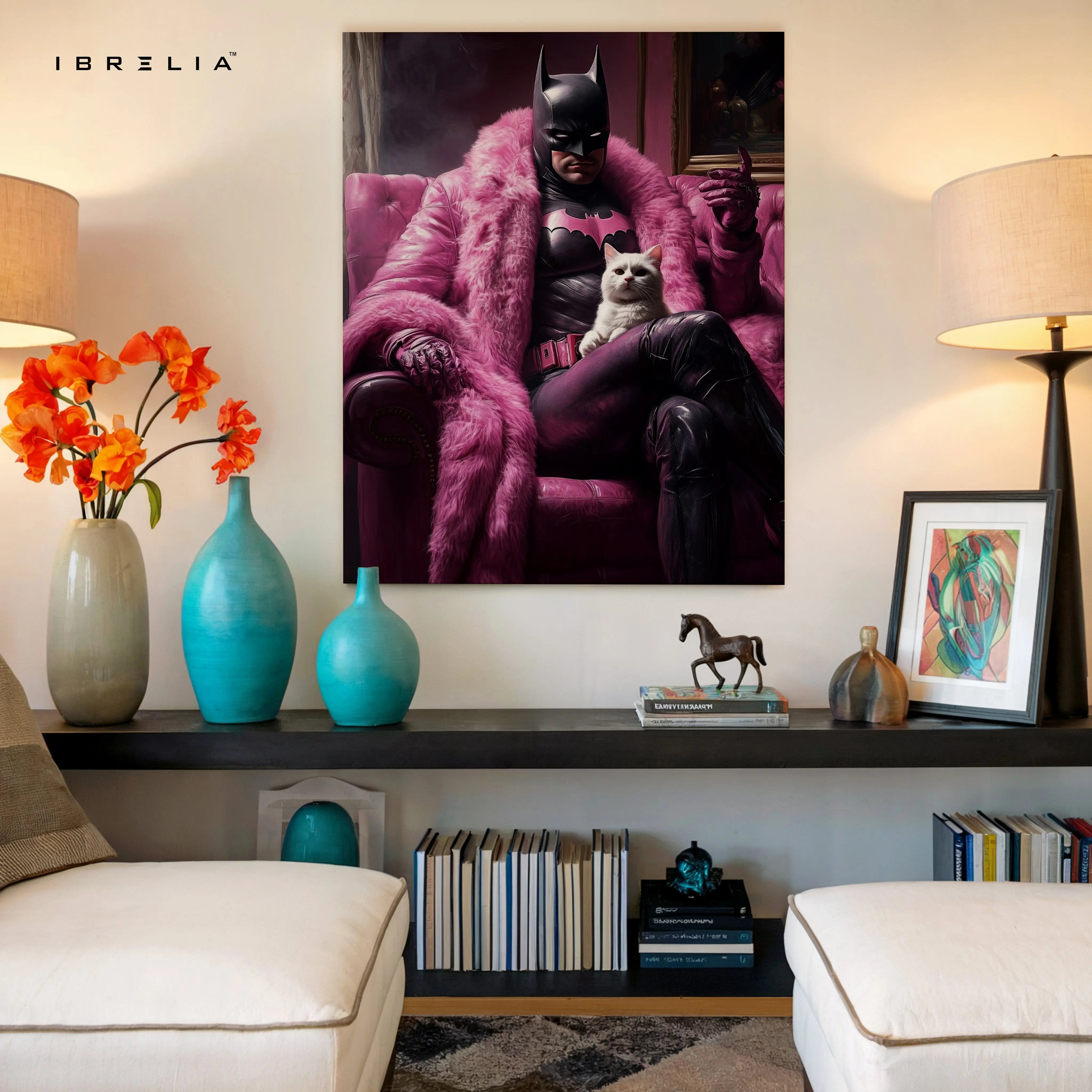 Batman Pink Luxury Art – 4K Ultra Wrap Frame Wall Art in Pakistan | IBRELIA™ IBRELIA