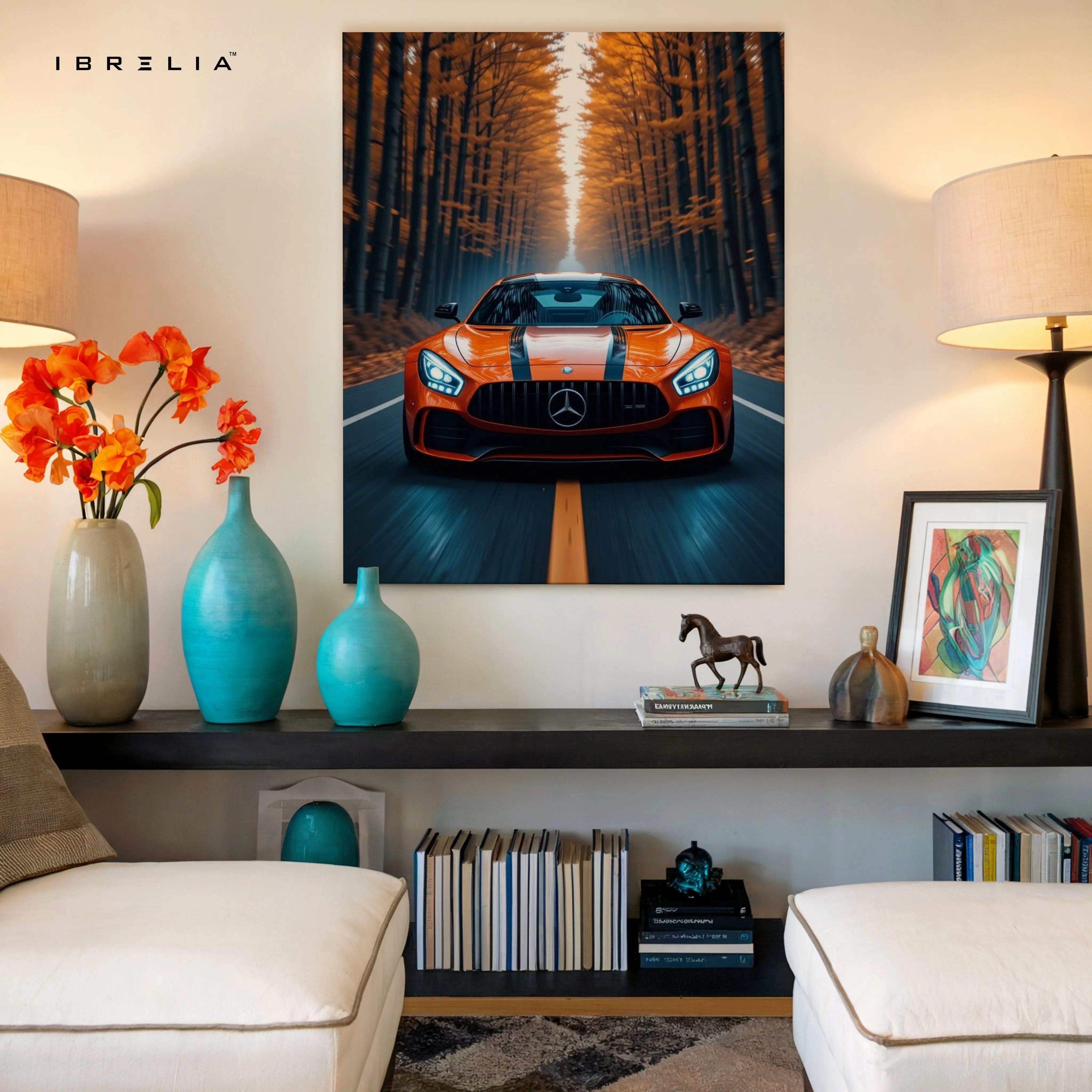 Mercedes AMG GT Power Reflection – 4K Ultra Wrap Frame Wall Art in Pakistan | IBRELIA™ (Copy) IBRELIA
