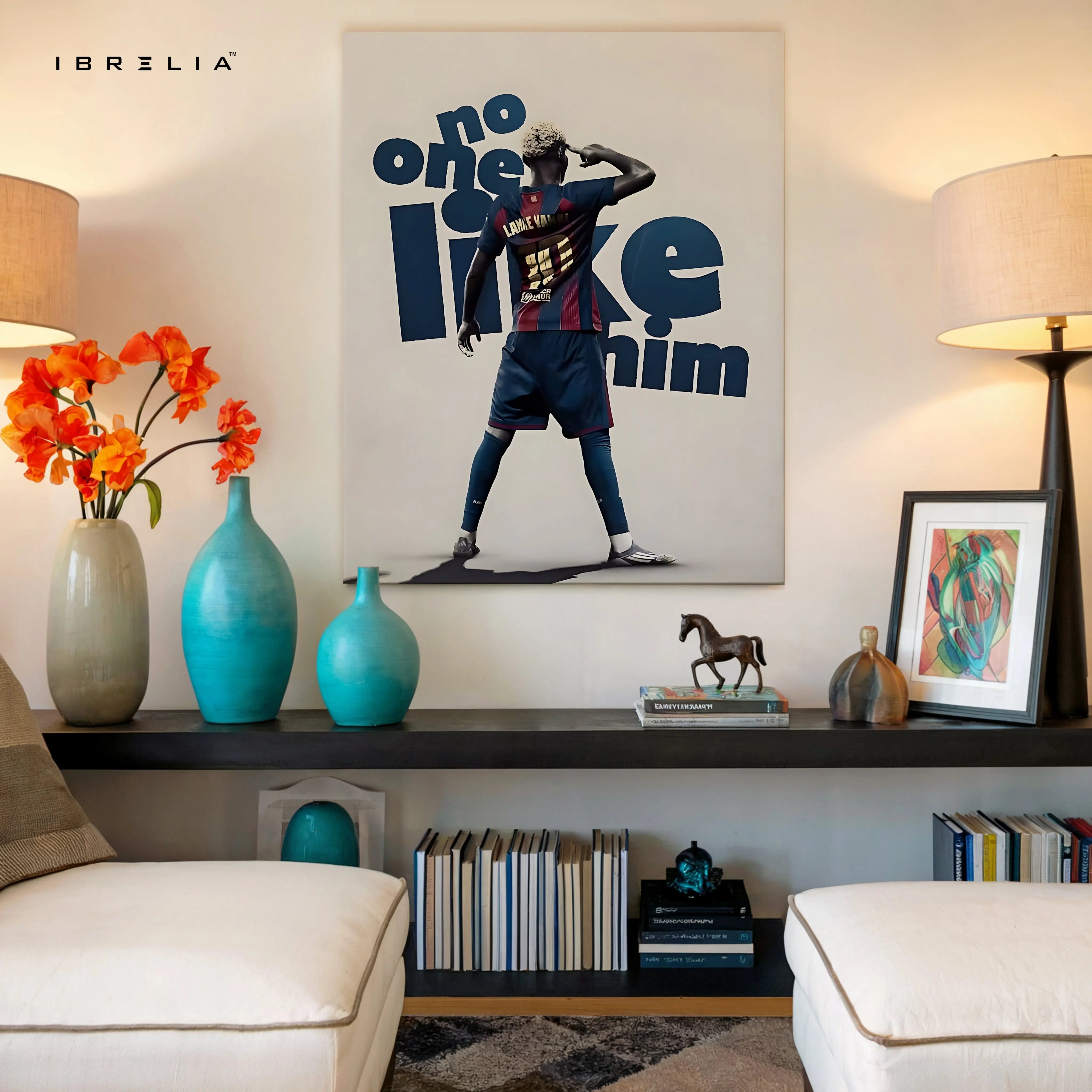 Lamine Yamal “Oh No I’m Him” Statement Art – 4K Ultra Wrap Frame Wall Art in Pakistan | IBRELIA™ IBRELIA
