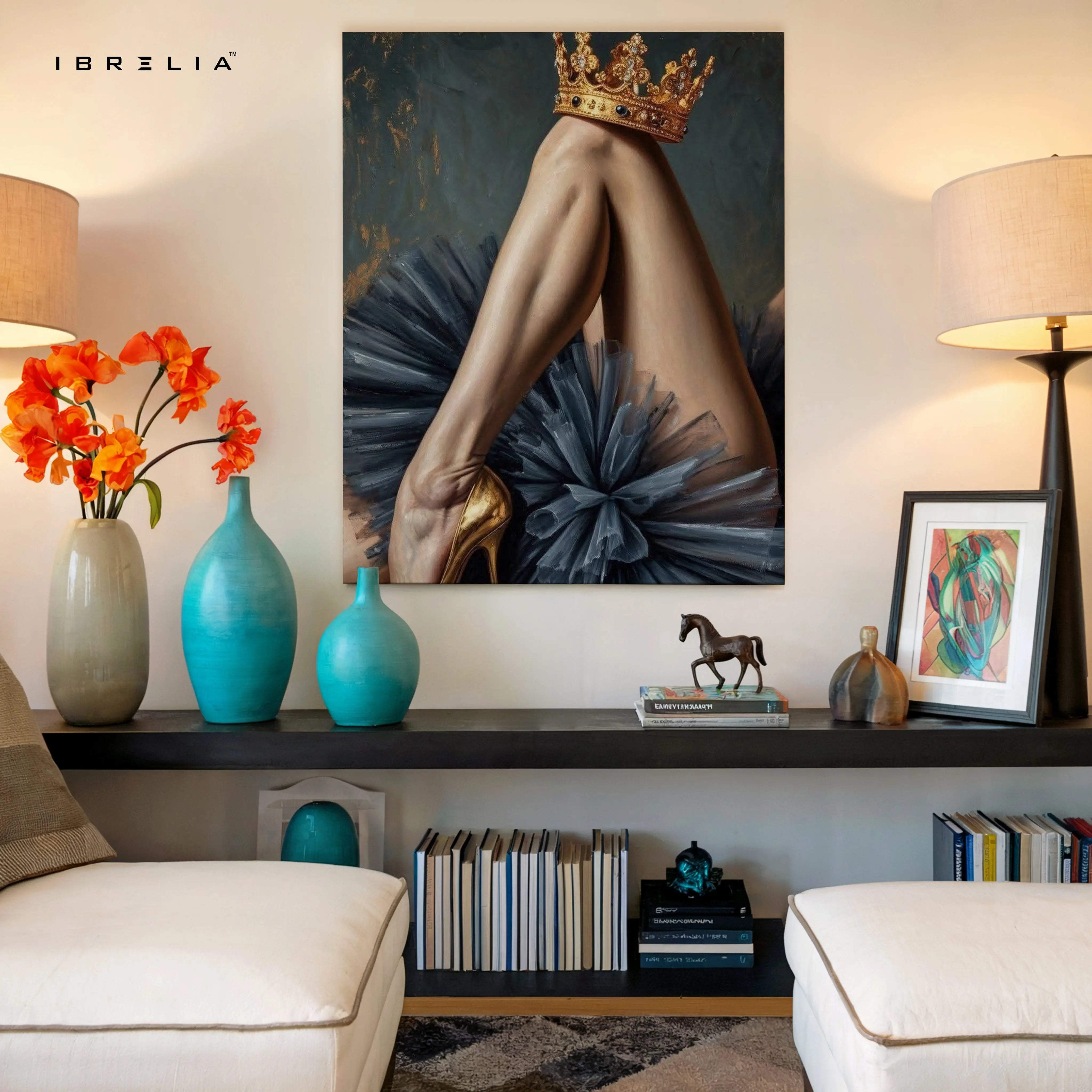 Crowned Elegance Art – 4K Ultra Wrap Frame Wall Art in Pakistan | IBRELIA™ IBRELIA