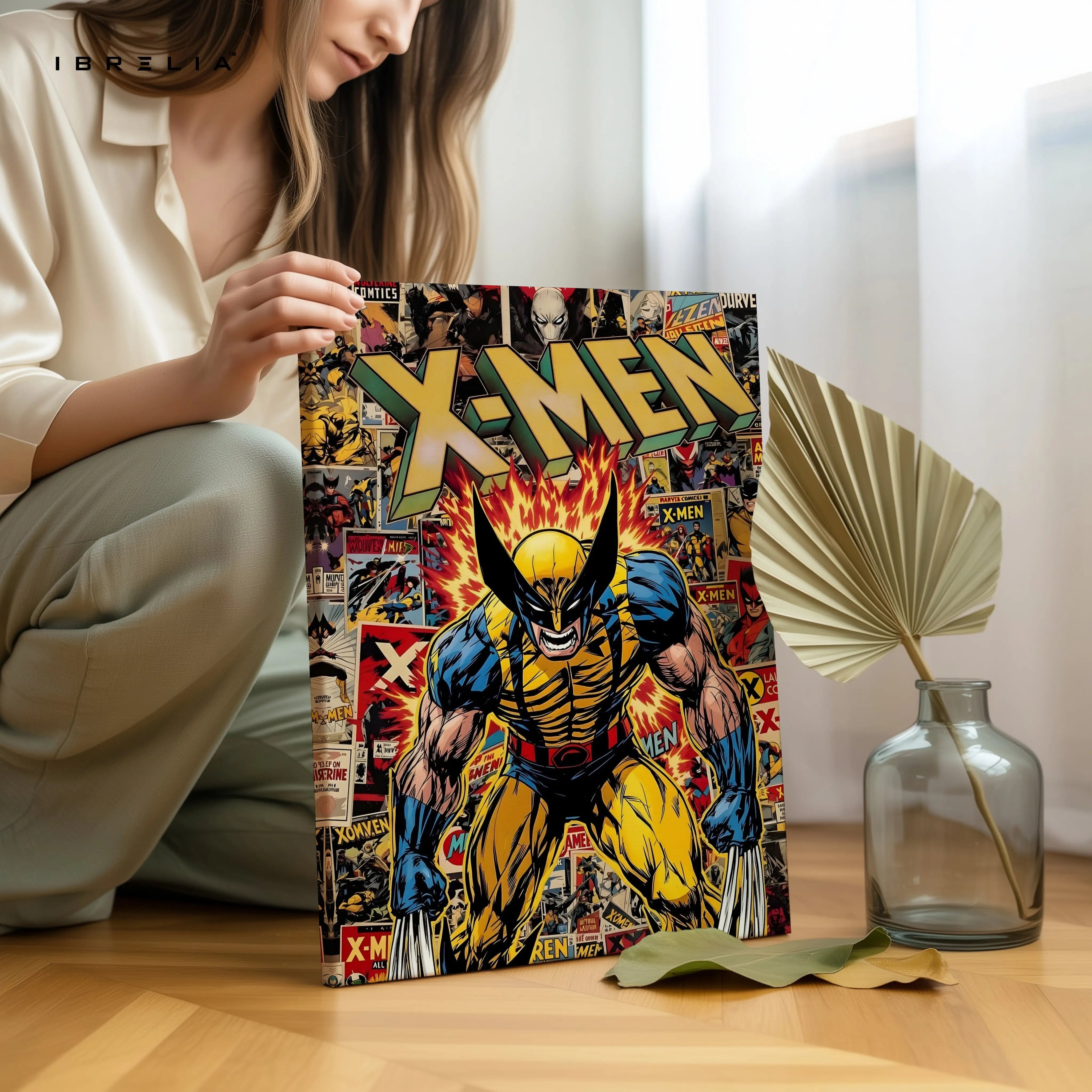 X-Men Wolverine Comic Art – 4K Ultra Wrap Frame Wall Art in Pakistan | IBRELIA™ IBRELIA