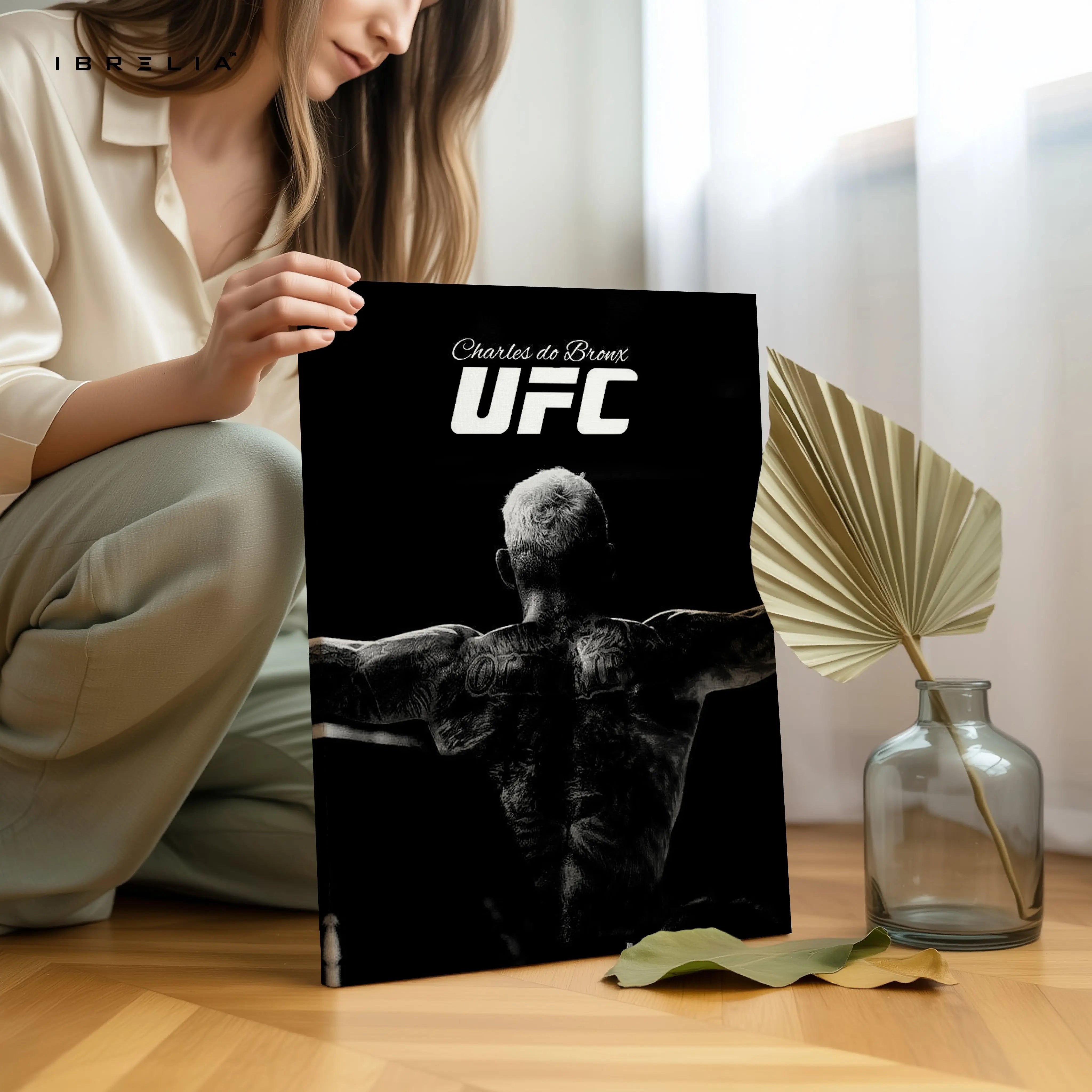 Charles do Bronx UFC Champion Portrait Art – 4K Ultra Wrap Frame Wall Art in Pakistan | IBRELIA™ IBRELIA