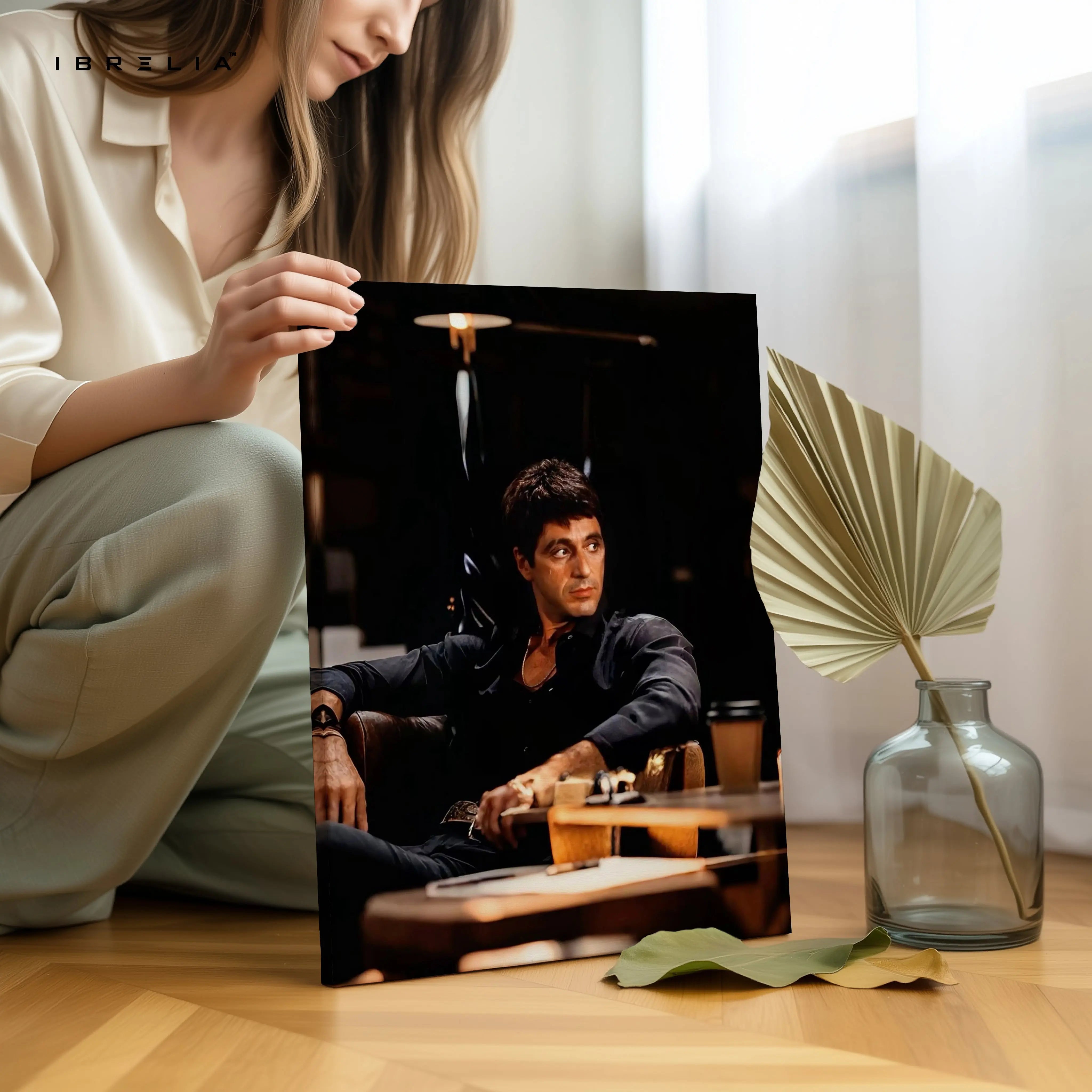 Scarface Tony Montana Power Portrait – 4K Ultra Wrap Frame Wall Art in Pakistan | IBRELIA™ IBRELIA