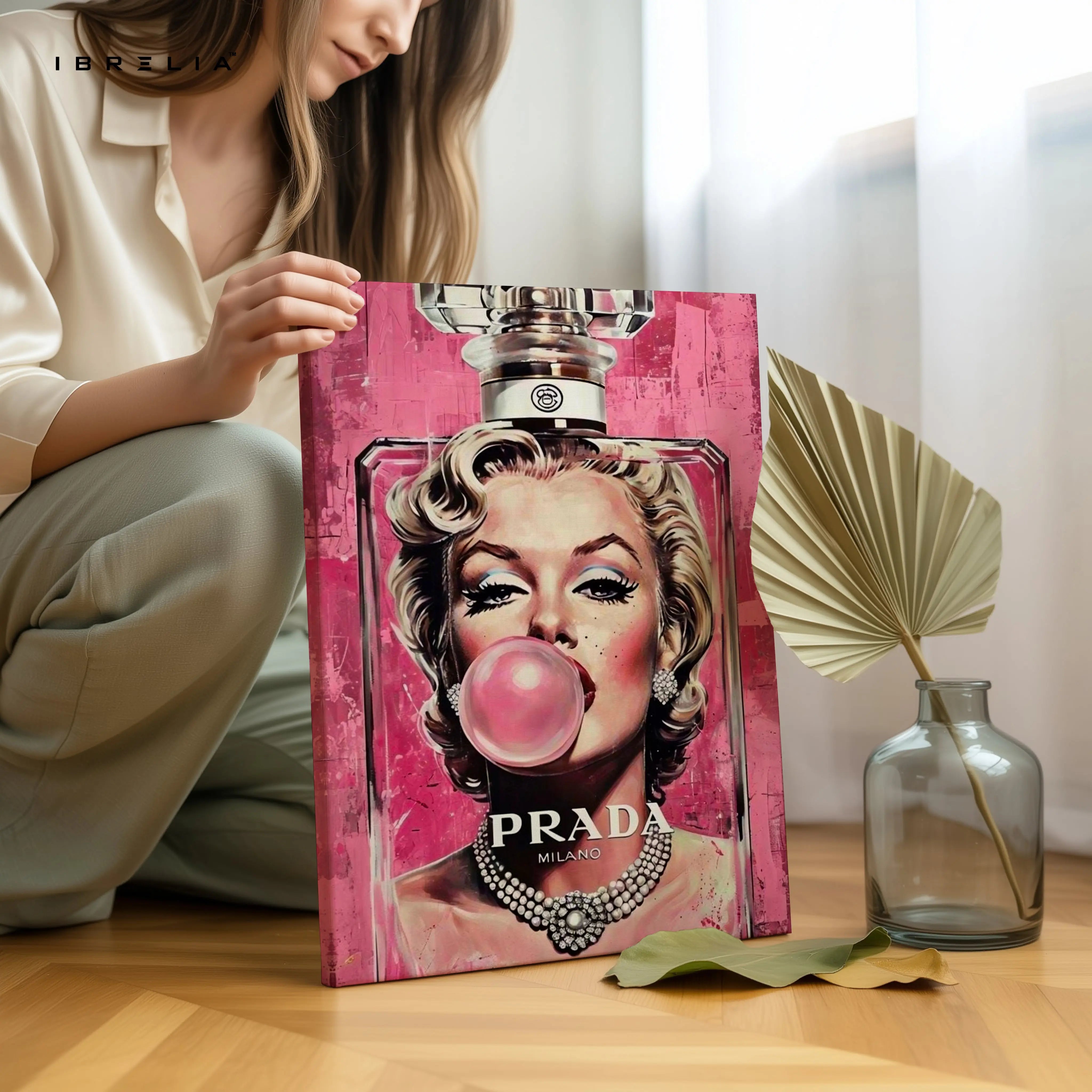 Bubble Glam Icon Art – 4K Ultra Wrap Frame Wall Art in Pakistan | IBRELIA™ IBRELIA