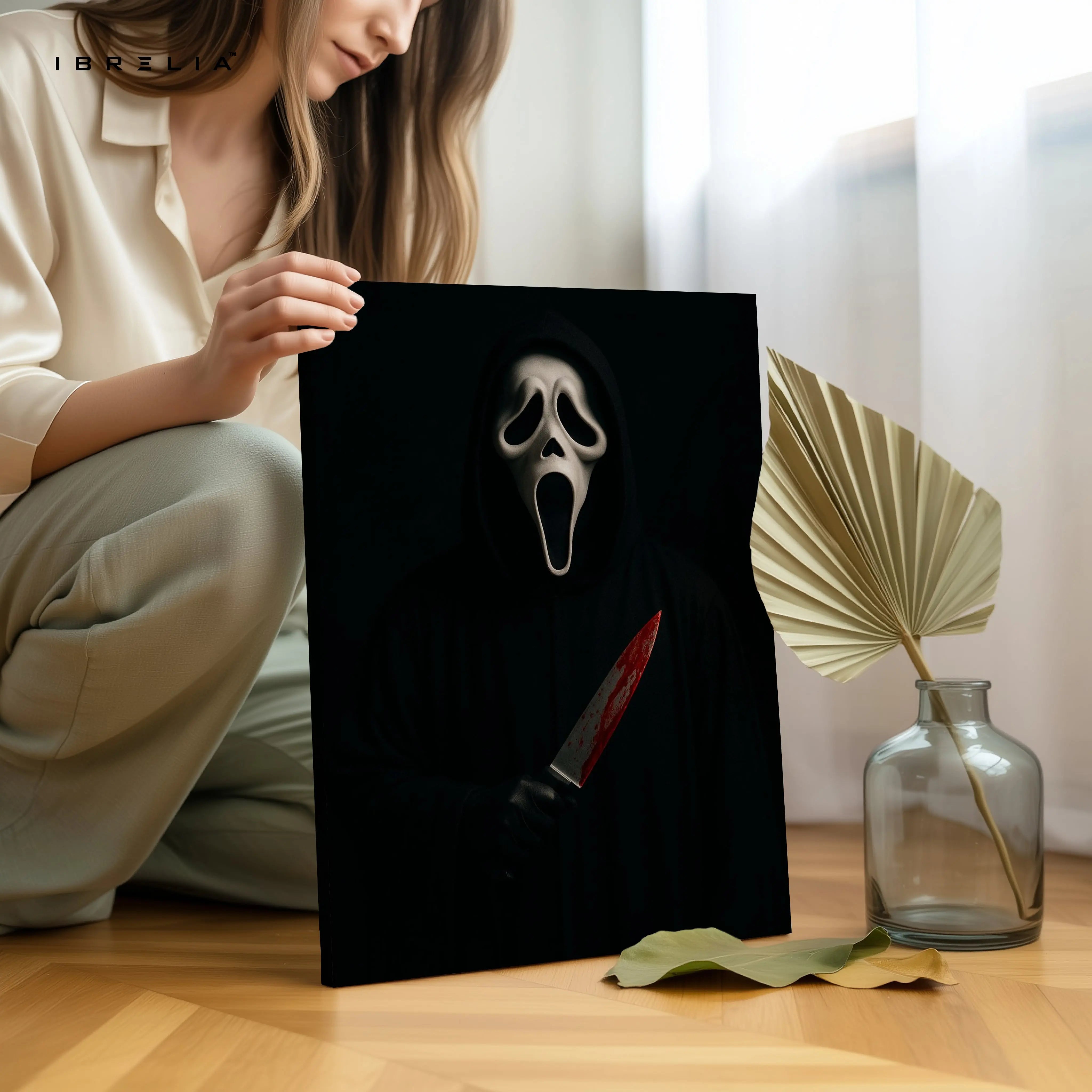 Silent Scream Noir – Dark Psychological Horror Art | 4K Ultra Wrap Frame Wall Art in Pakistan | IBRELIA™ IBRELIA