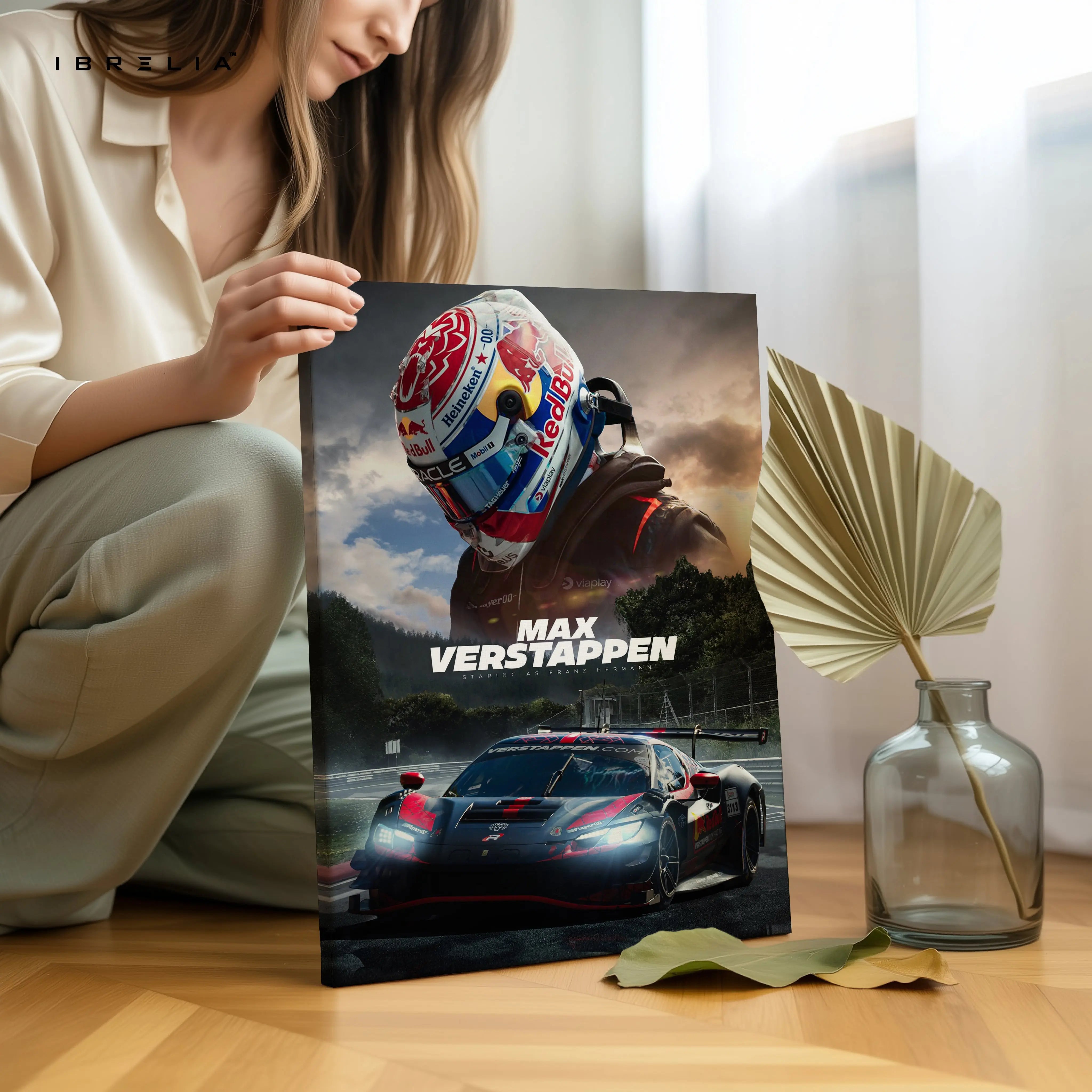 Max Verstappen Champion Drive – Formula 1 Motorsport Wall Art | 4K Ultra Wrap Frame Wall Art in Pakistan | IBRELIA™ IBRELIA