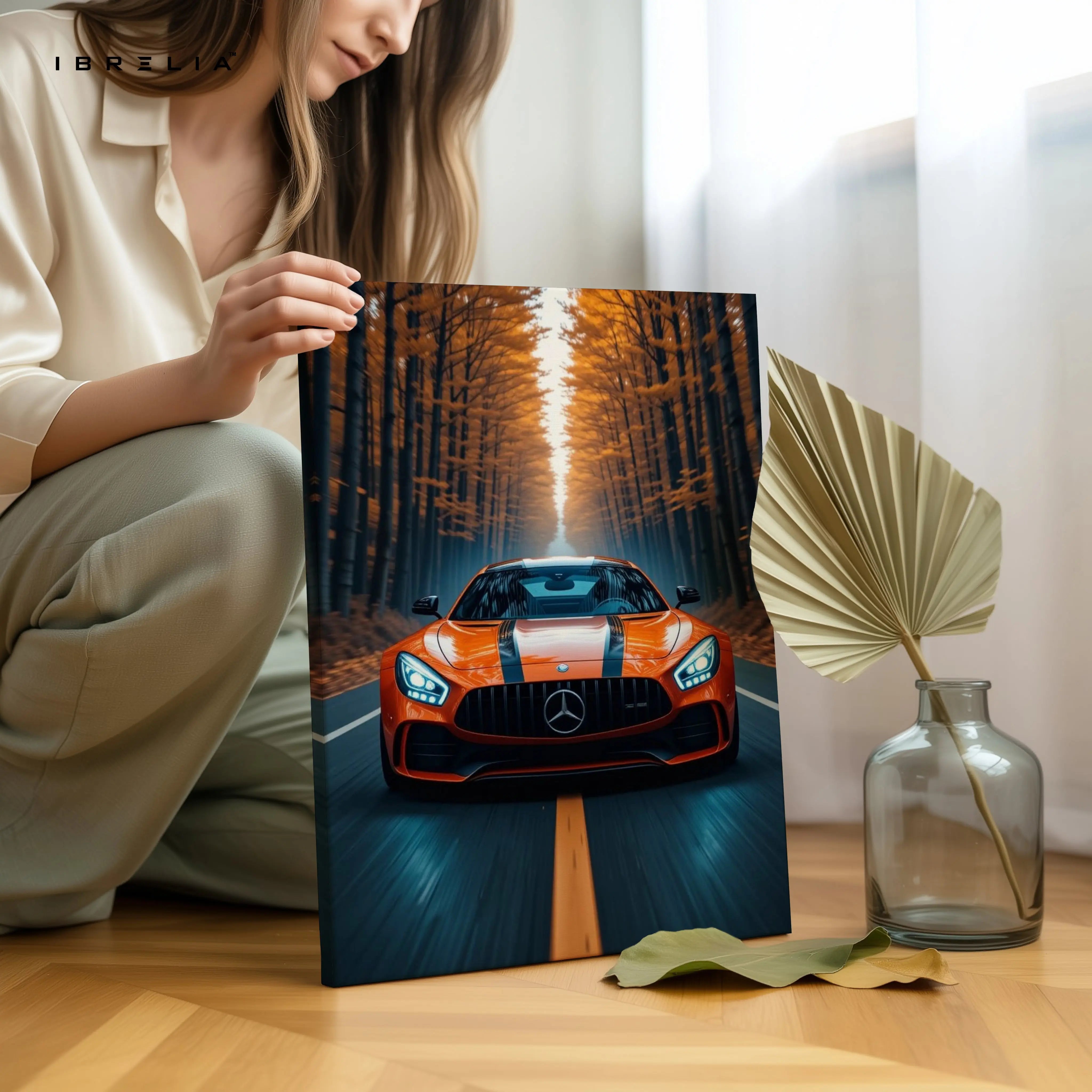Mercedes AMG GT Power Reflection – 4K Ultra Wrap Frame Wall Art in Pakistan | IBRELIA™ (Copy) IBRELIA