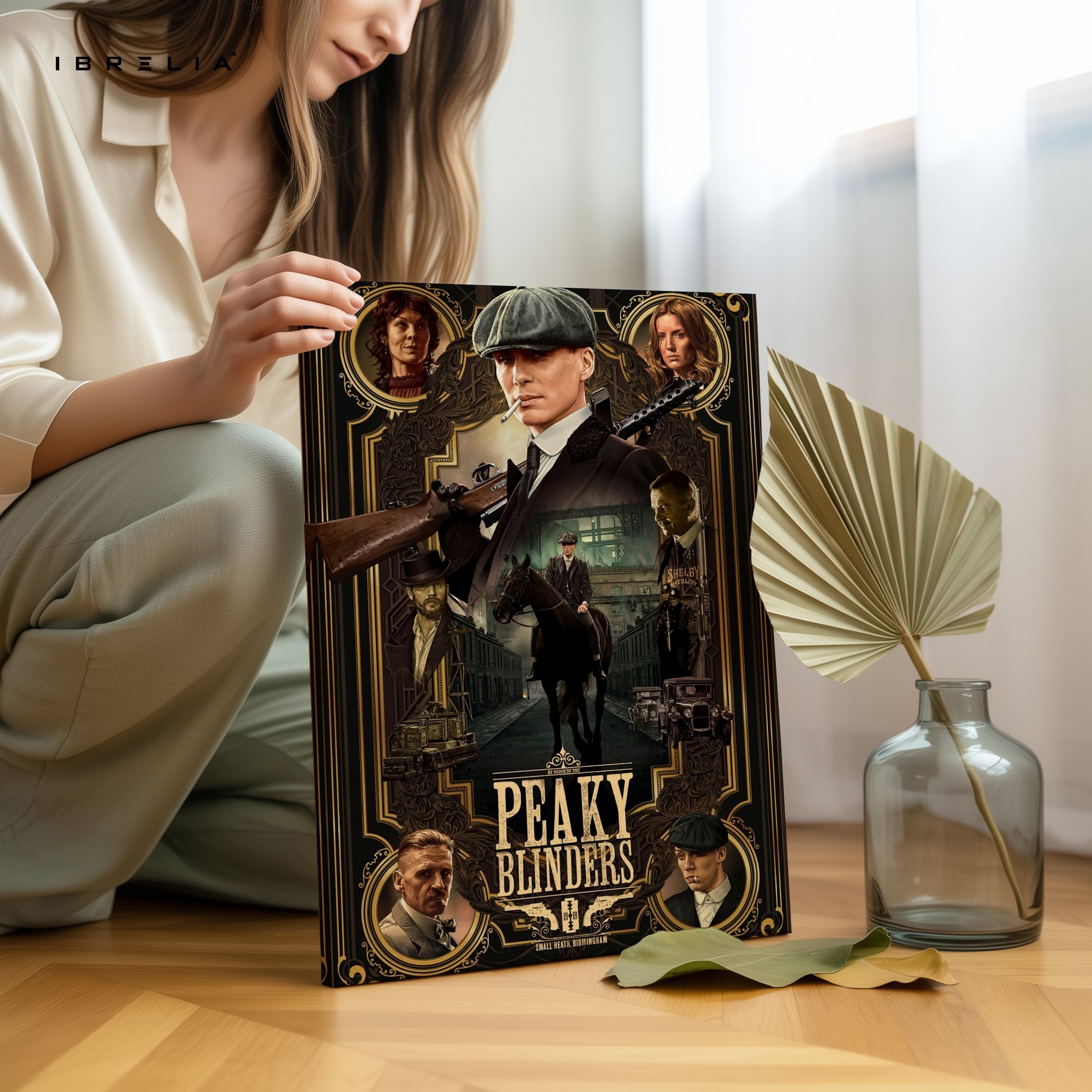 Peaky Blinders Legacy Portrait – Cinematic Gangster 4K Ultra Wrap Frame Wall Art in Pakistan | IBRELIA™