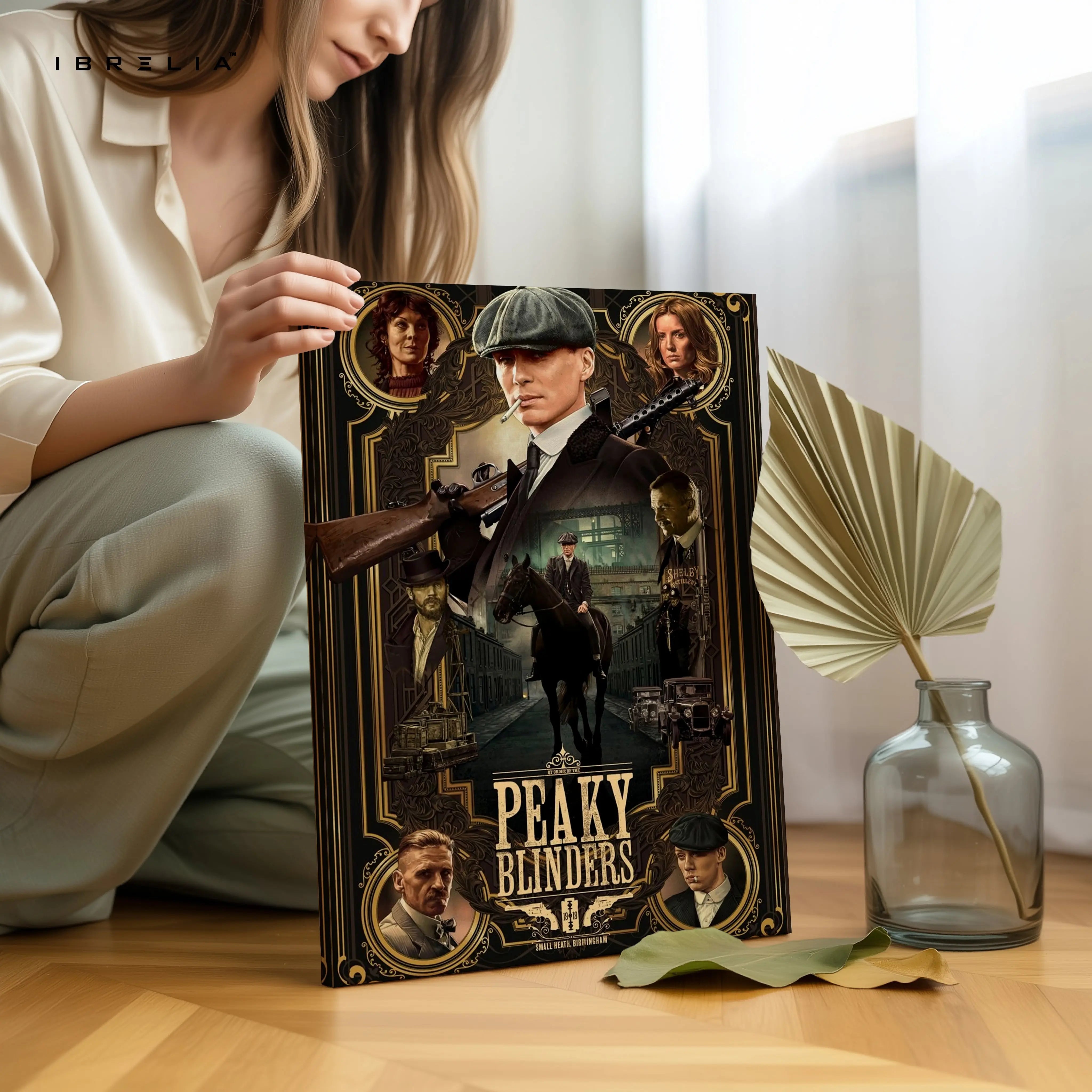 Peaky Blinders Legacy Portrait – Cinematic Gangster 4K Ultra Wrap Frame Wall Art in Pakistan | IBRELIA™ IBRELIA