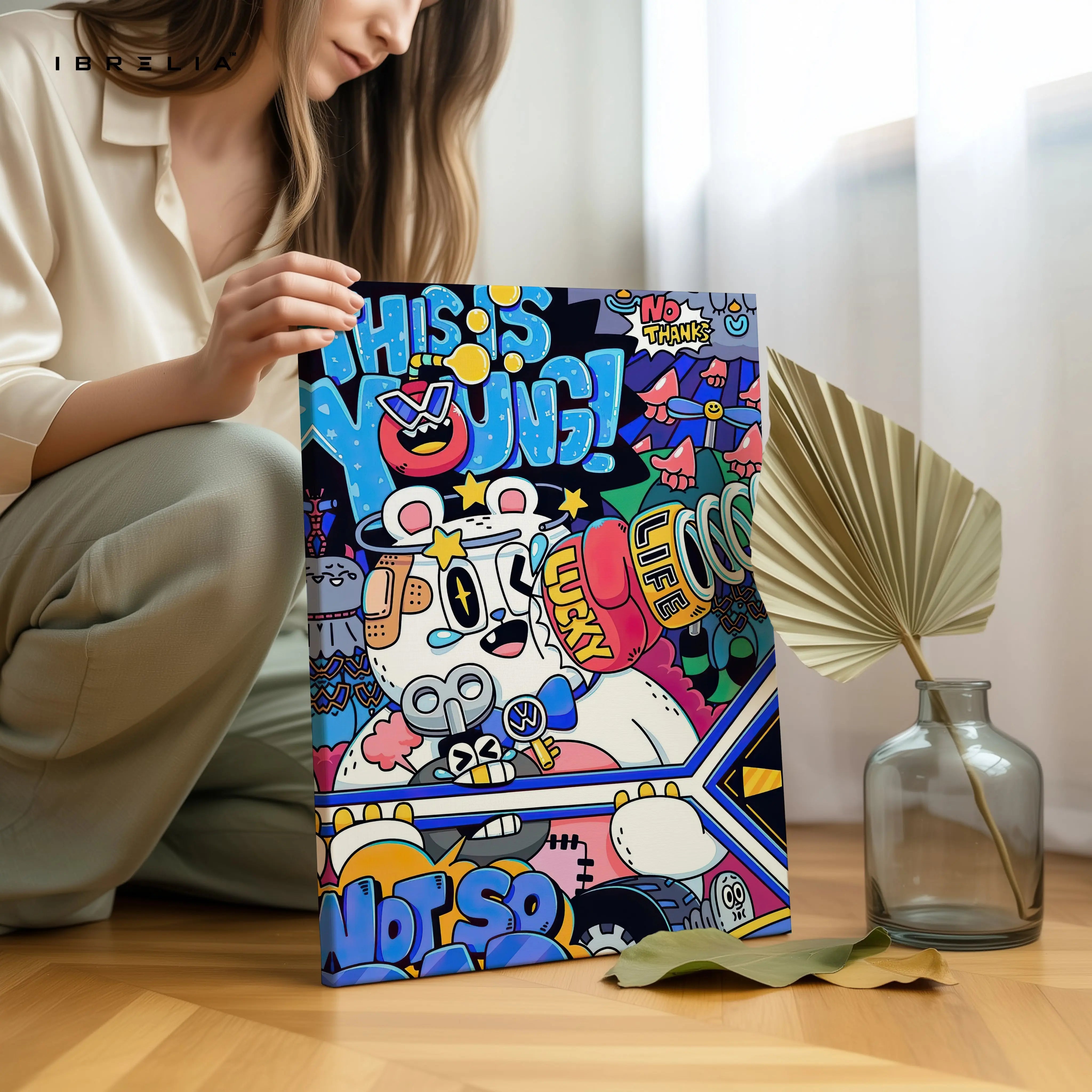 This Is Not Drug Pop Graffiti Art – 4K Ultra Wrap Frame Wall Art in Pakistan | IBRELIA™ IBRELIA