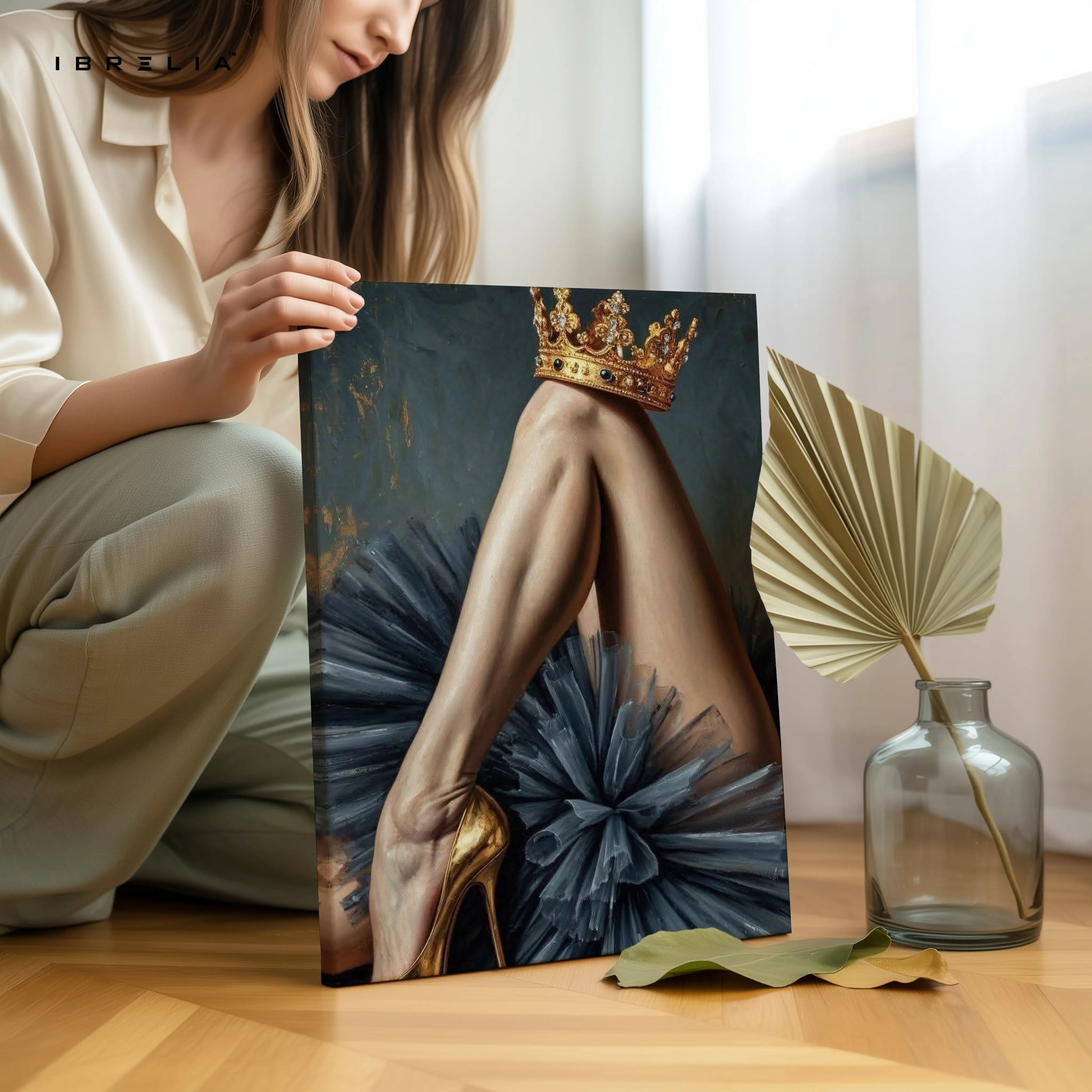 Crowned Elegance Art – 4K Ultra Wrap Frame Wall Art in Pakistan | IBRELIA™ IBRELIA