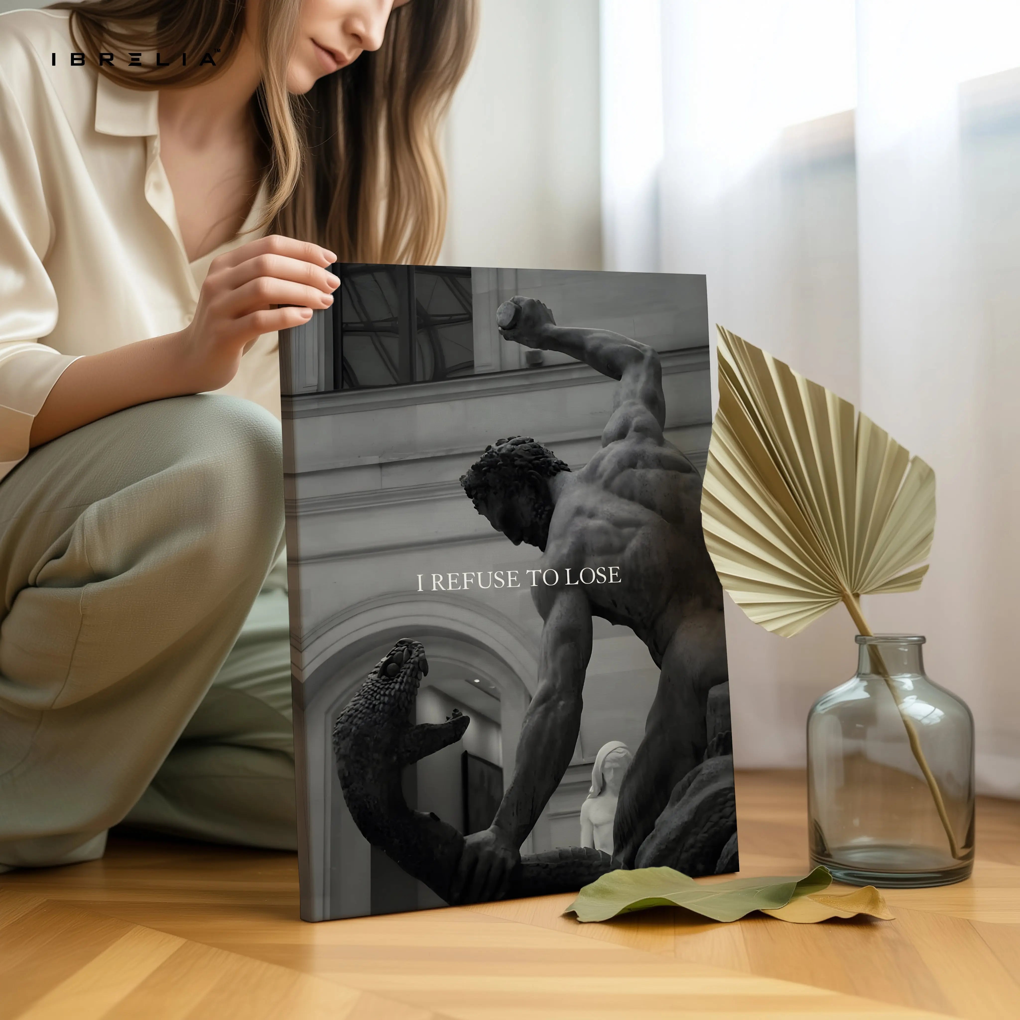 I Refuse To Lose Statue Art – 4K Ultra Wrap Frame Wall Art in Pakistan | IBRELIA™ IBRELIA