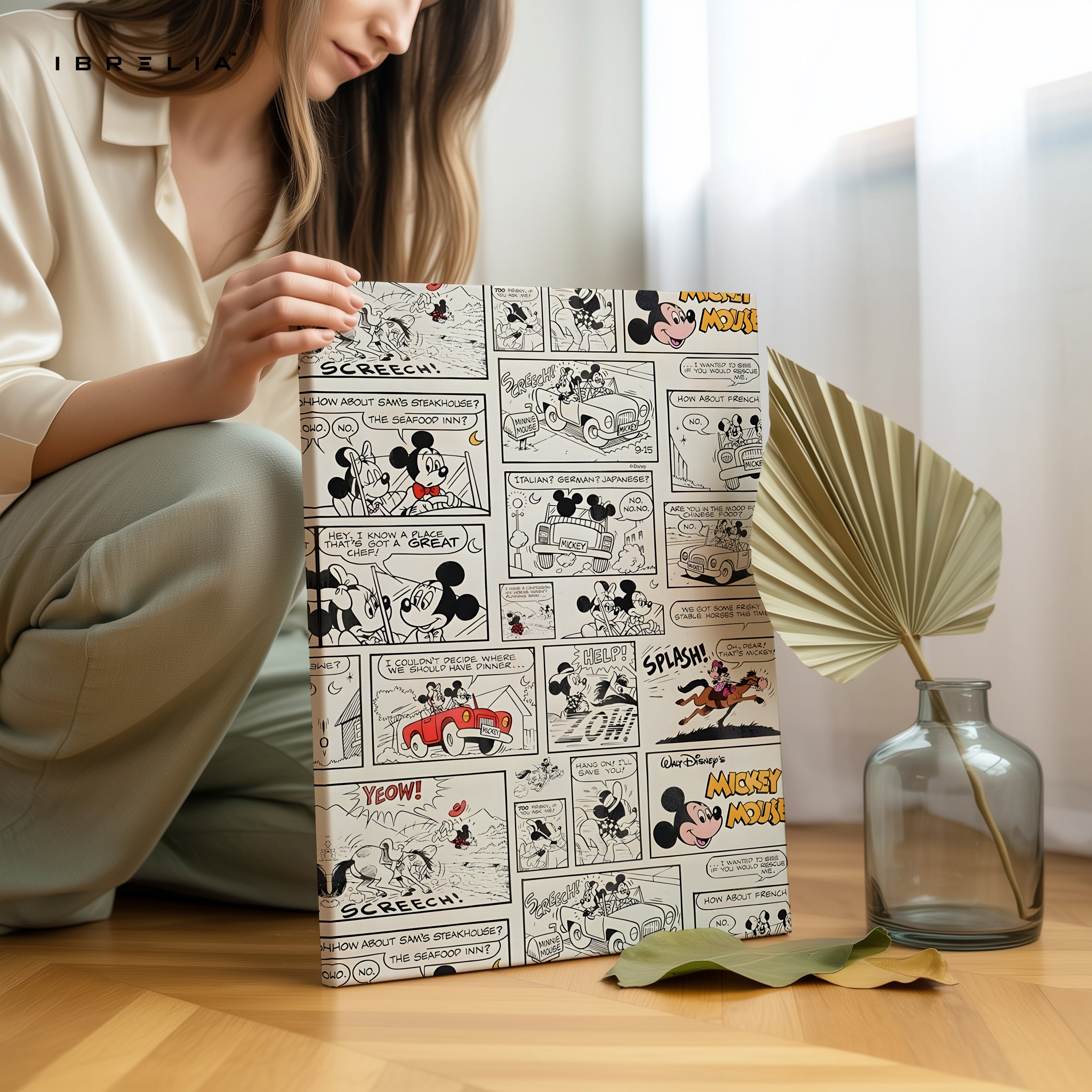 Retro Cartoon Comic Strip Collage – Vintage Pop Culture Wall Art | 4K Ultra Wrap Frame Wall Art in Pakistan | IBRELIA™