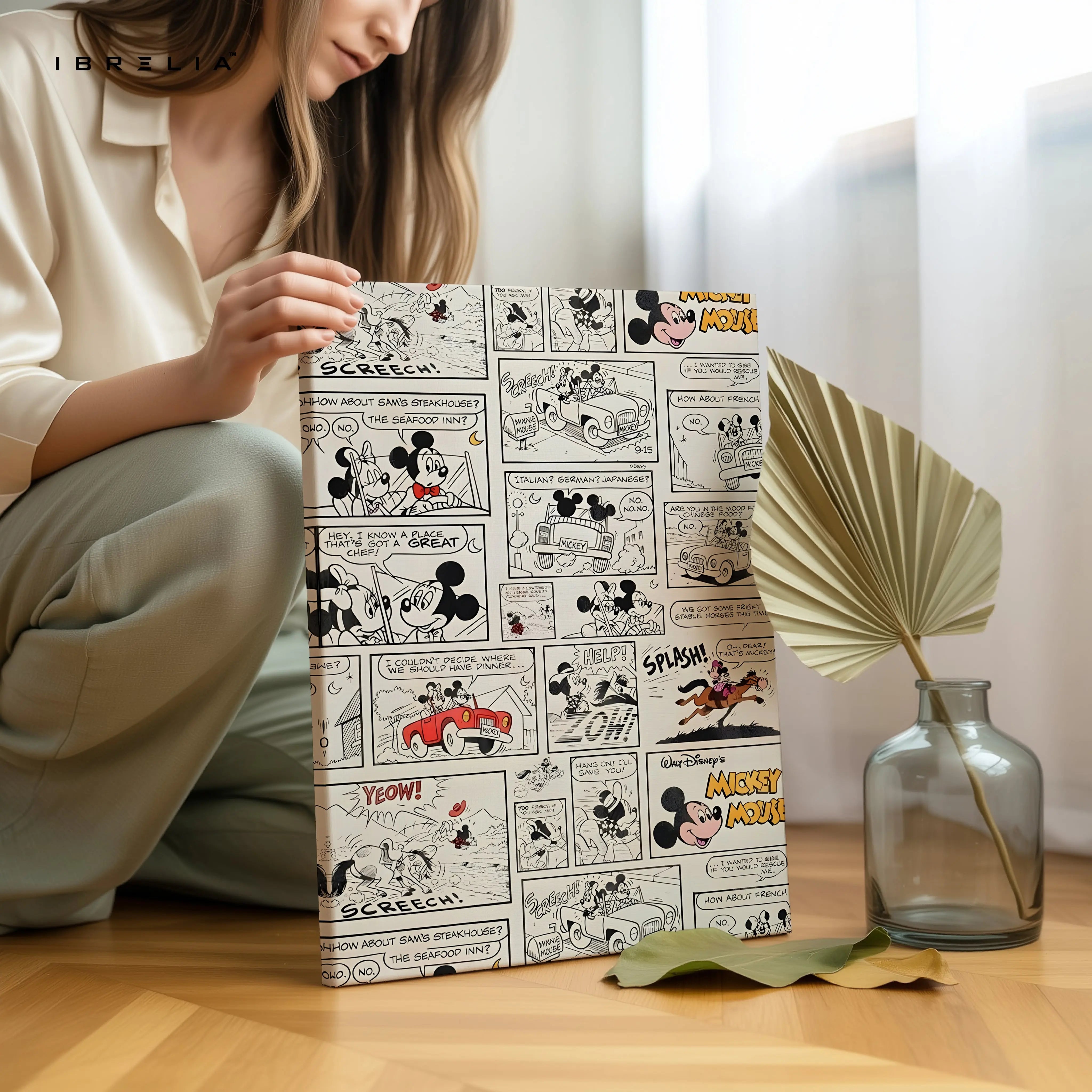 Retro Cartoon Comic Strip Collage – Vintage Pop Culture Wall Art | 4K Ultra Wrap Frame Wall Art in Pakistan | IBRELIA™ IBRELIA