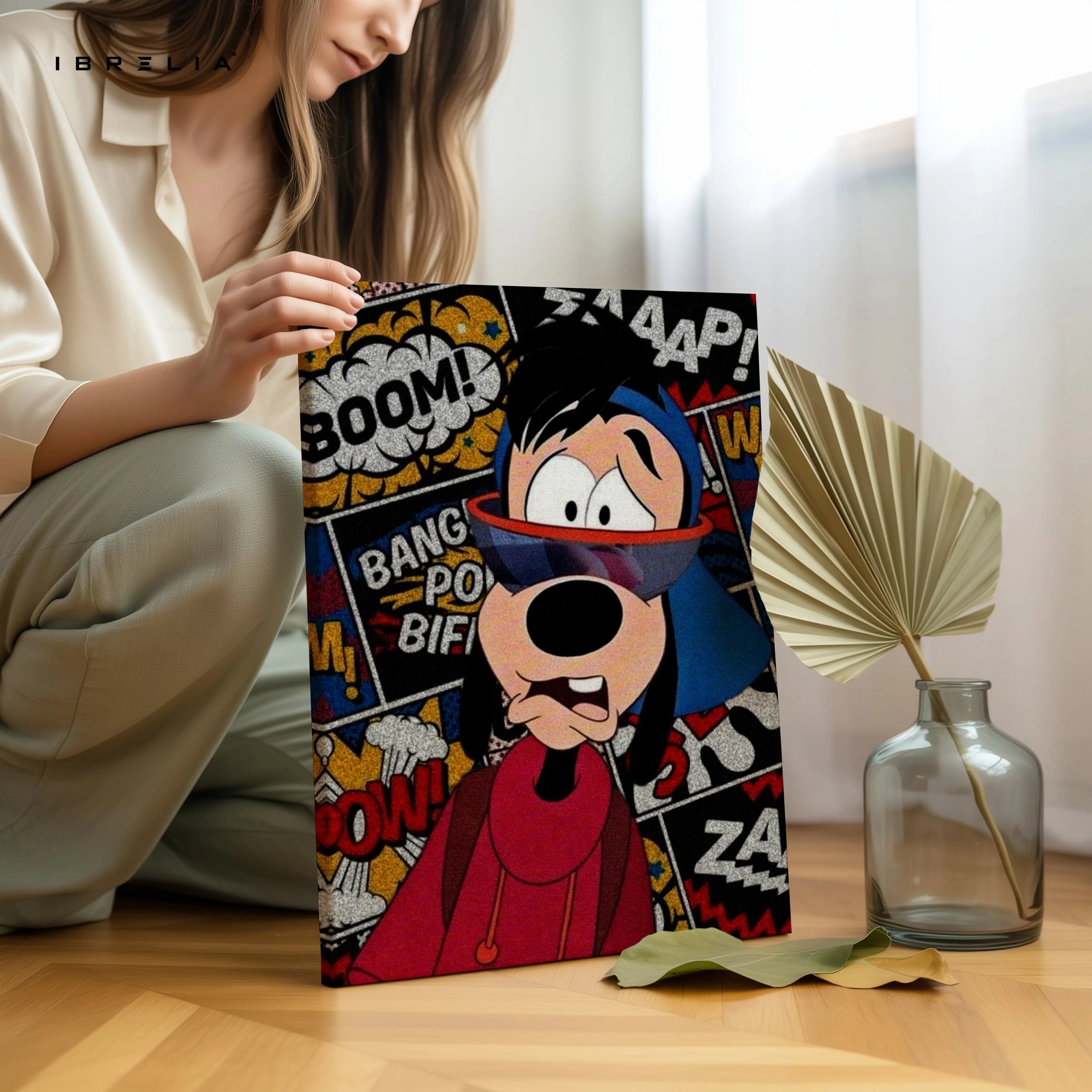 Street Pop Goofy – Comic Graffiti Character Art | 4K Ultra Wrap Frame Wall Art in Pakistan | IBRELIA™ IBRELIA