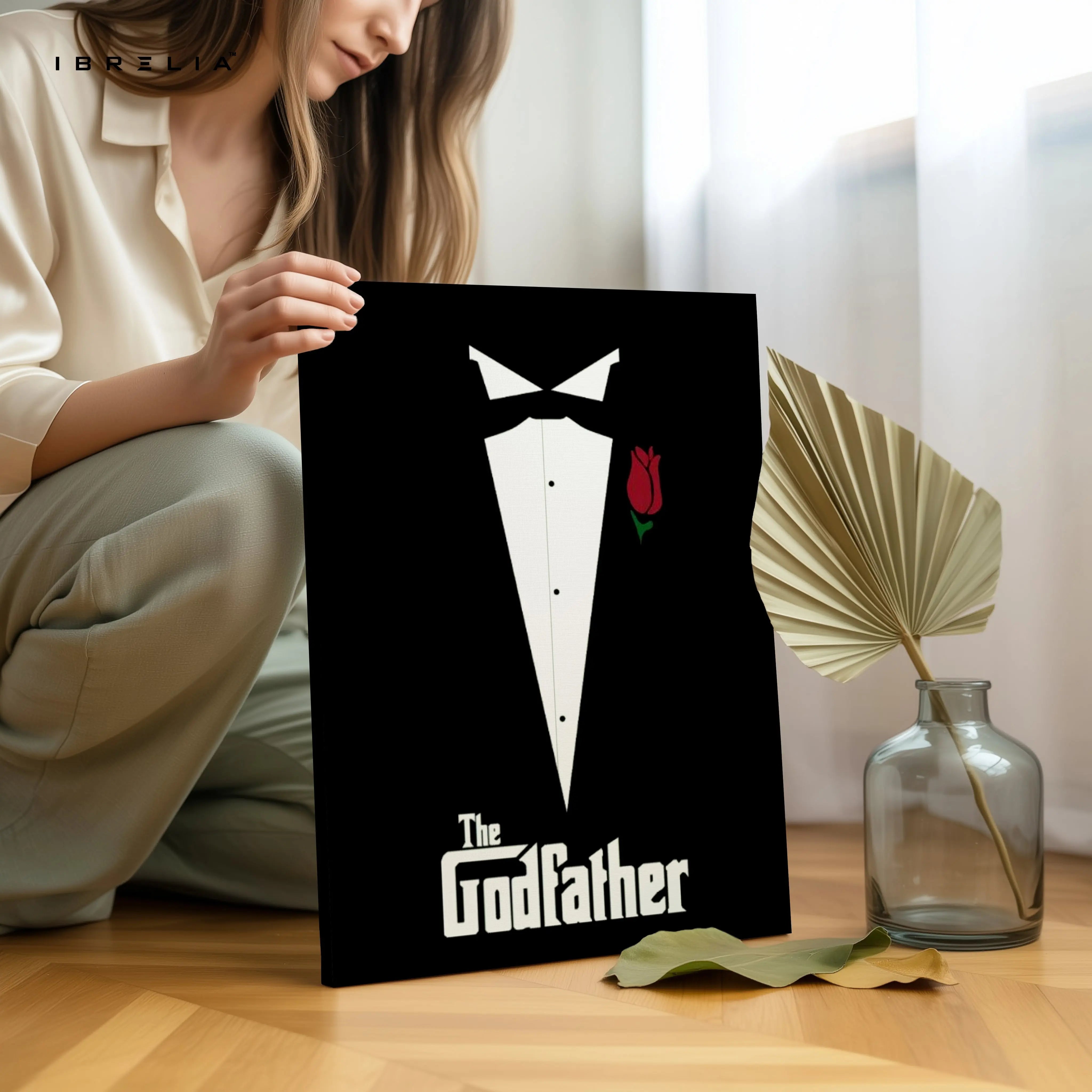 The Godfather Minimal Tuxedo Art – 4K Ultra Wrap Frame Wall Art in Pakistan | IBRELIA™ IBRELIA