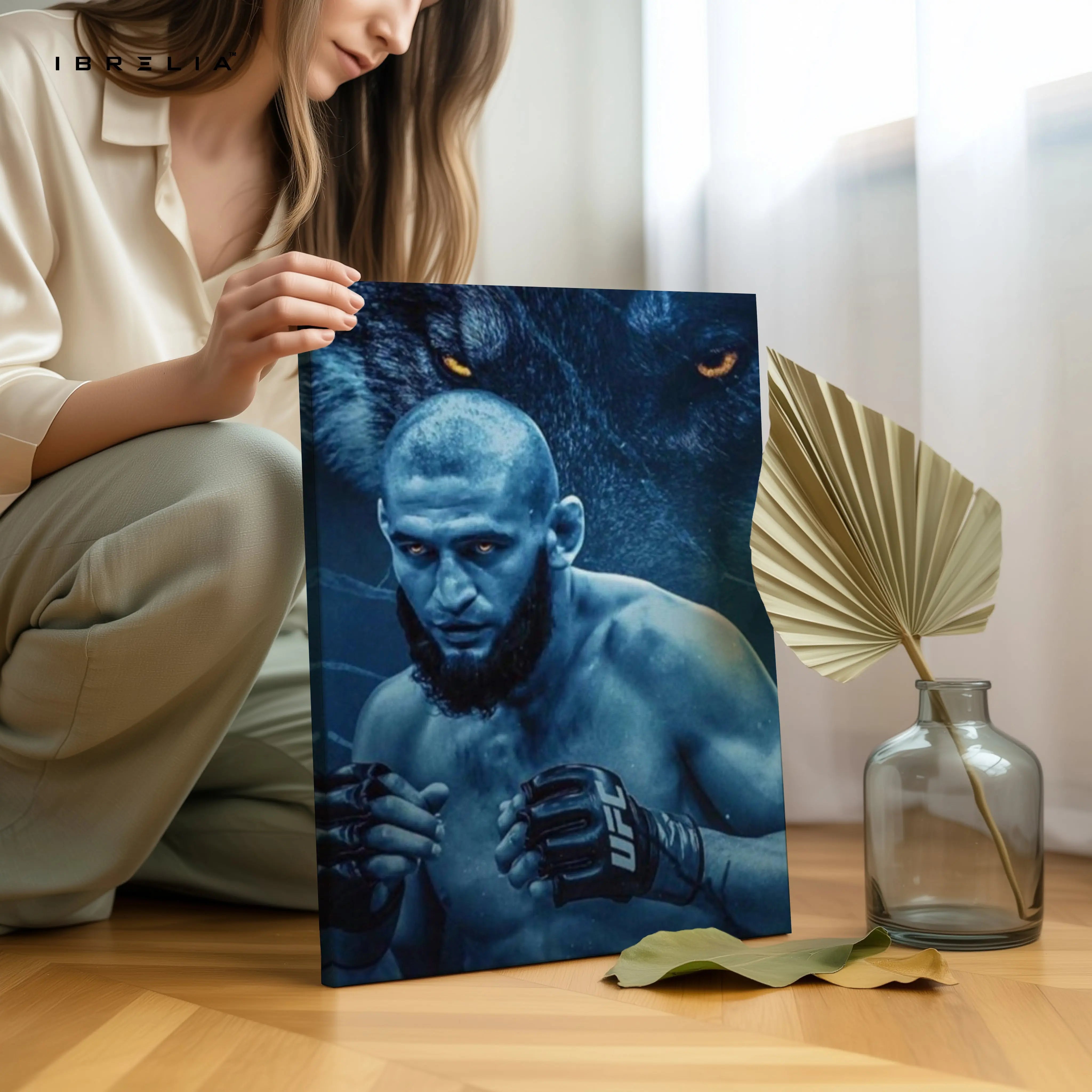 Alpha Wolf Fighter Art – 4K Ultra Wrap Frame Wall Art in Pakistan | IBRELIA™ IBRELIA
