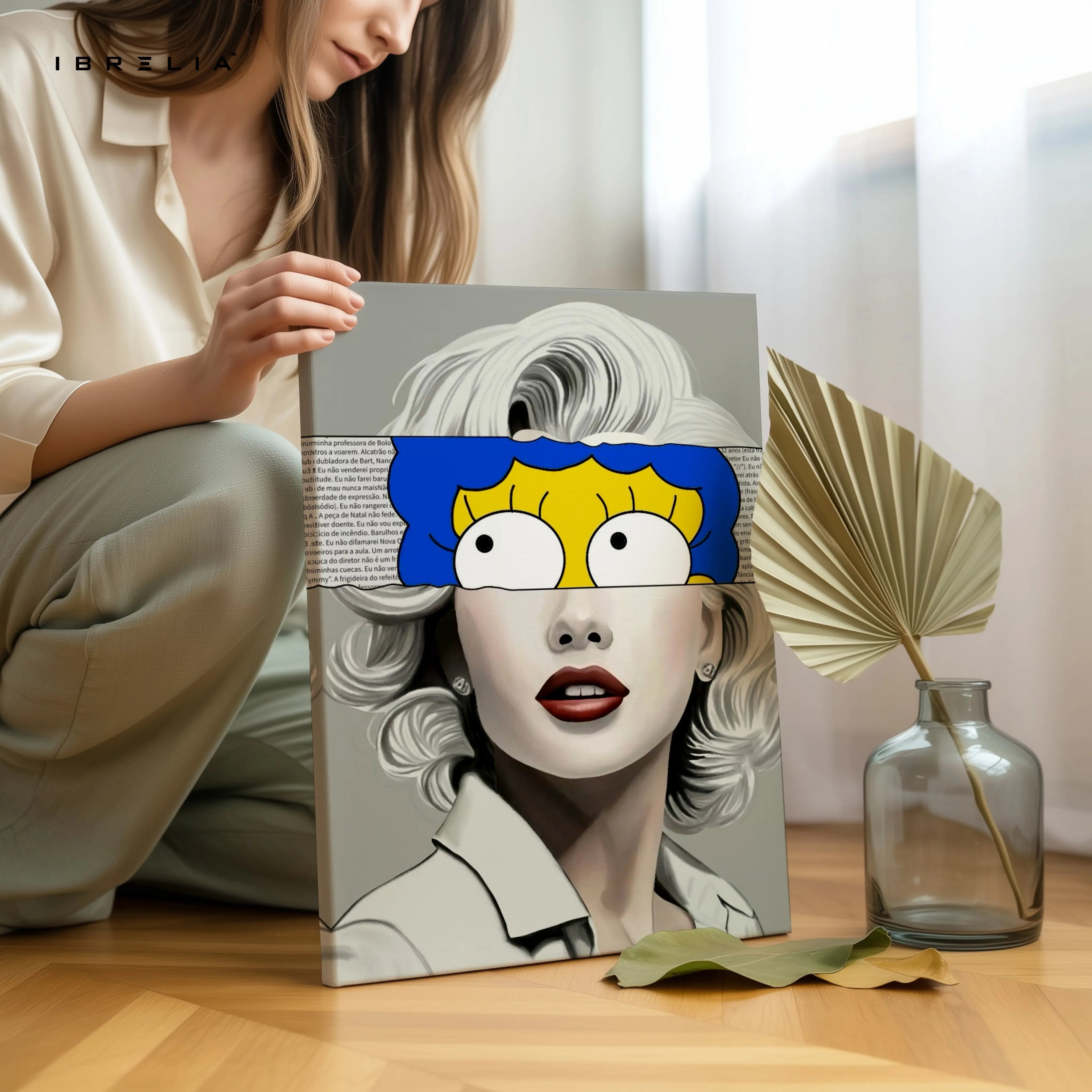 Pop Art Vintage Portrait Fusion – 4K Ultra Wrap Frame Wall Art in Pakistan | IBRELIA™ IBRELIA