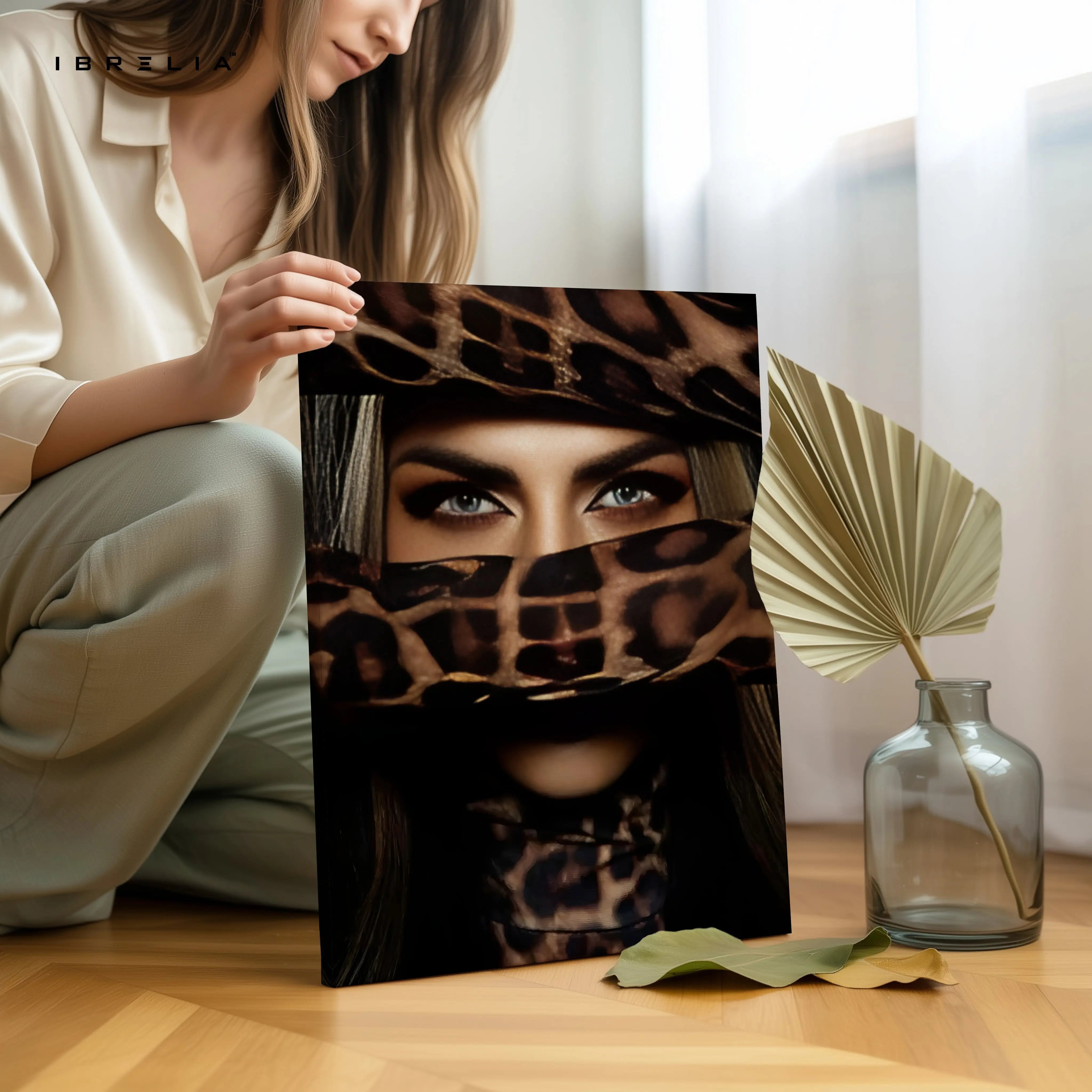 Veiled Leopard Queen Art – 4K Ultra Wrap Frame Wall Art in Pakistan | IBRELIA™ IBRELIA