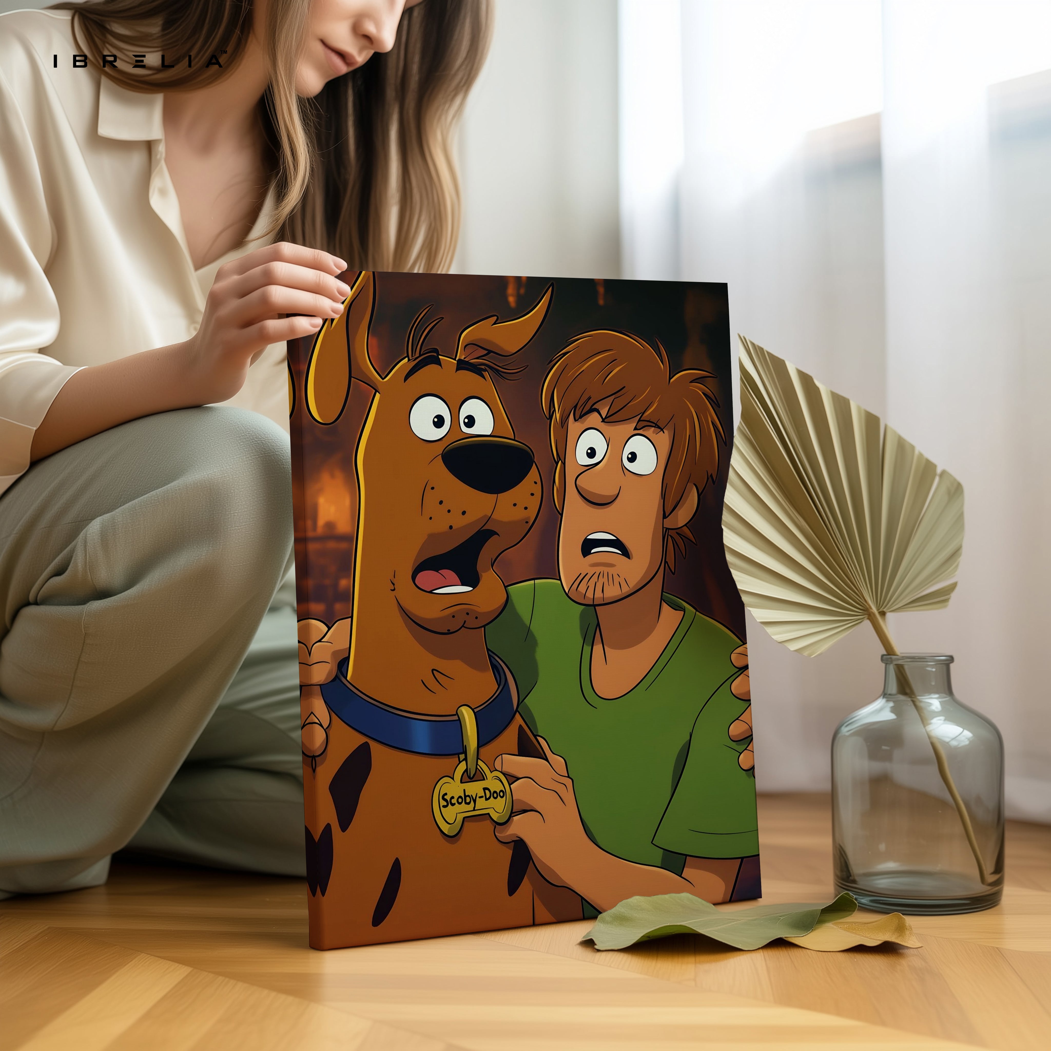 Mystery Duo Classic Cartoon Art – Iconic Animated Friendship Wall Art | 4K Ultra Wrap Frame Wall Art in Pakistan | IBRELIA™