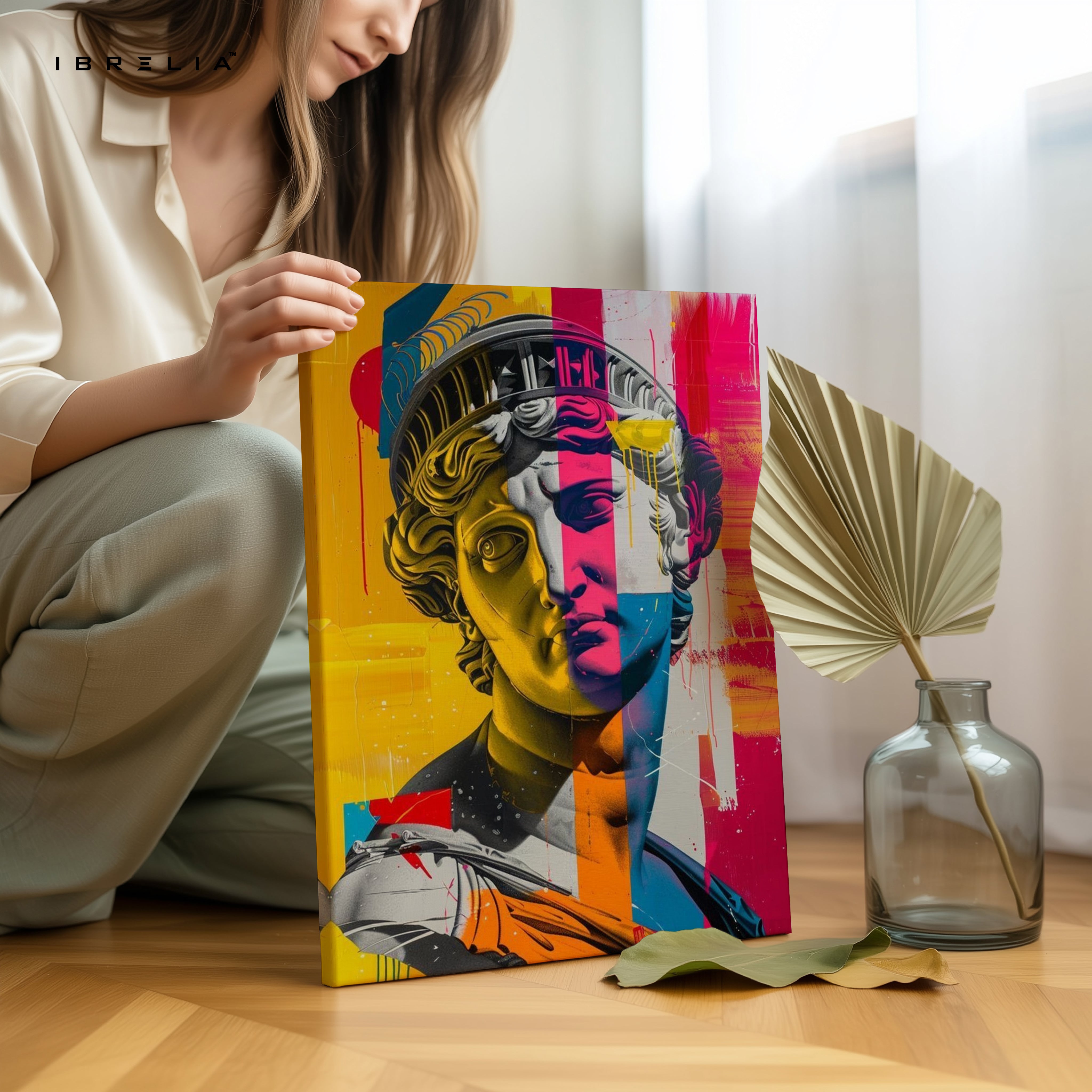 Neo Classical Pop Statue Art – 4K Ultra Wrap Frame Wall Art in Pakistan | IBRELIA™