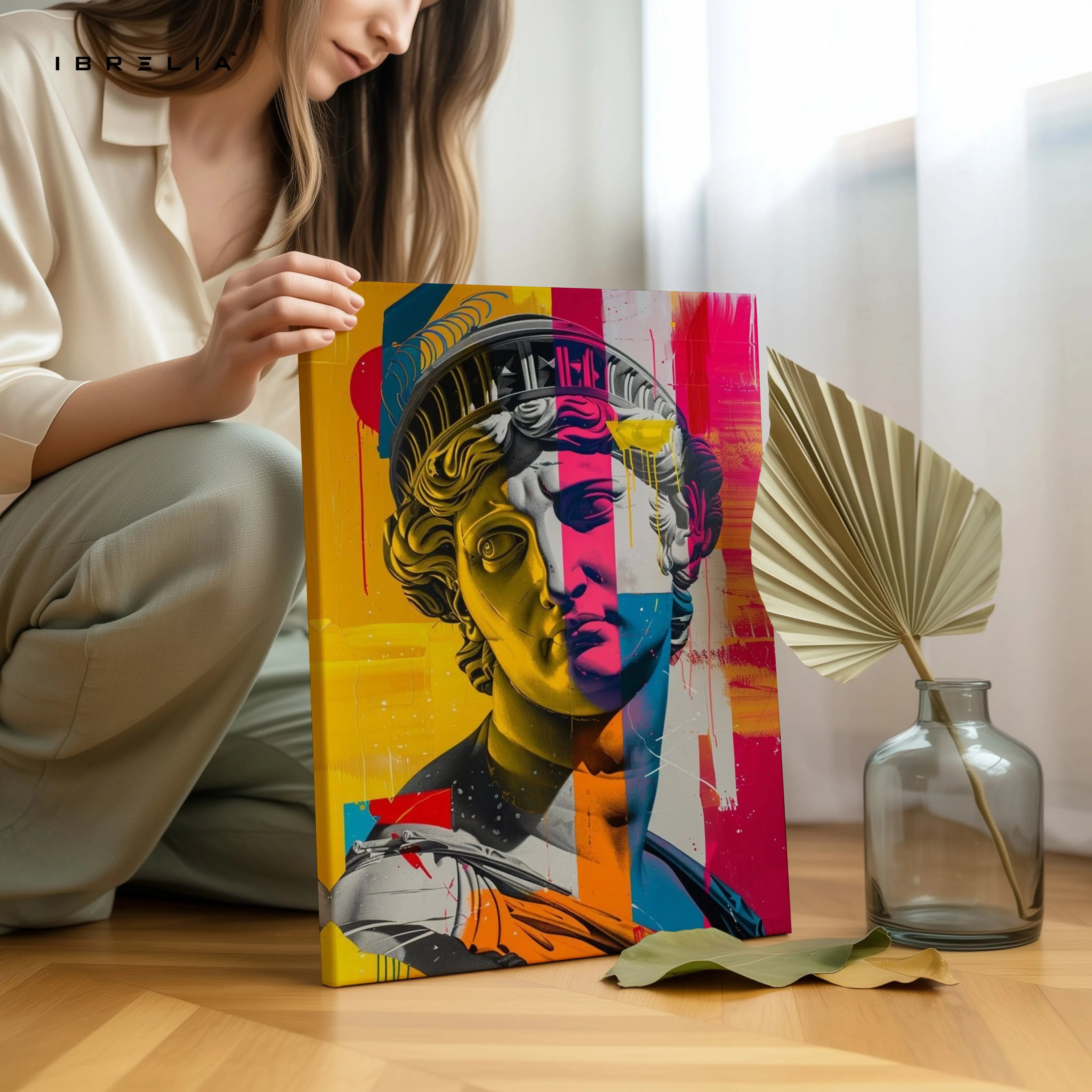 Neo Classical Pop Statue Art – 4K Ultra Wrap Frame Wall Art in Pakistan | IBRELIA™ IBRELIA