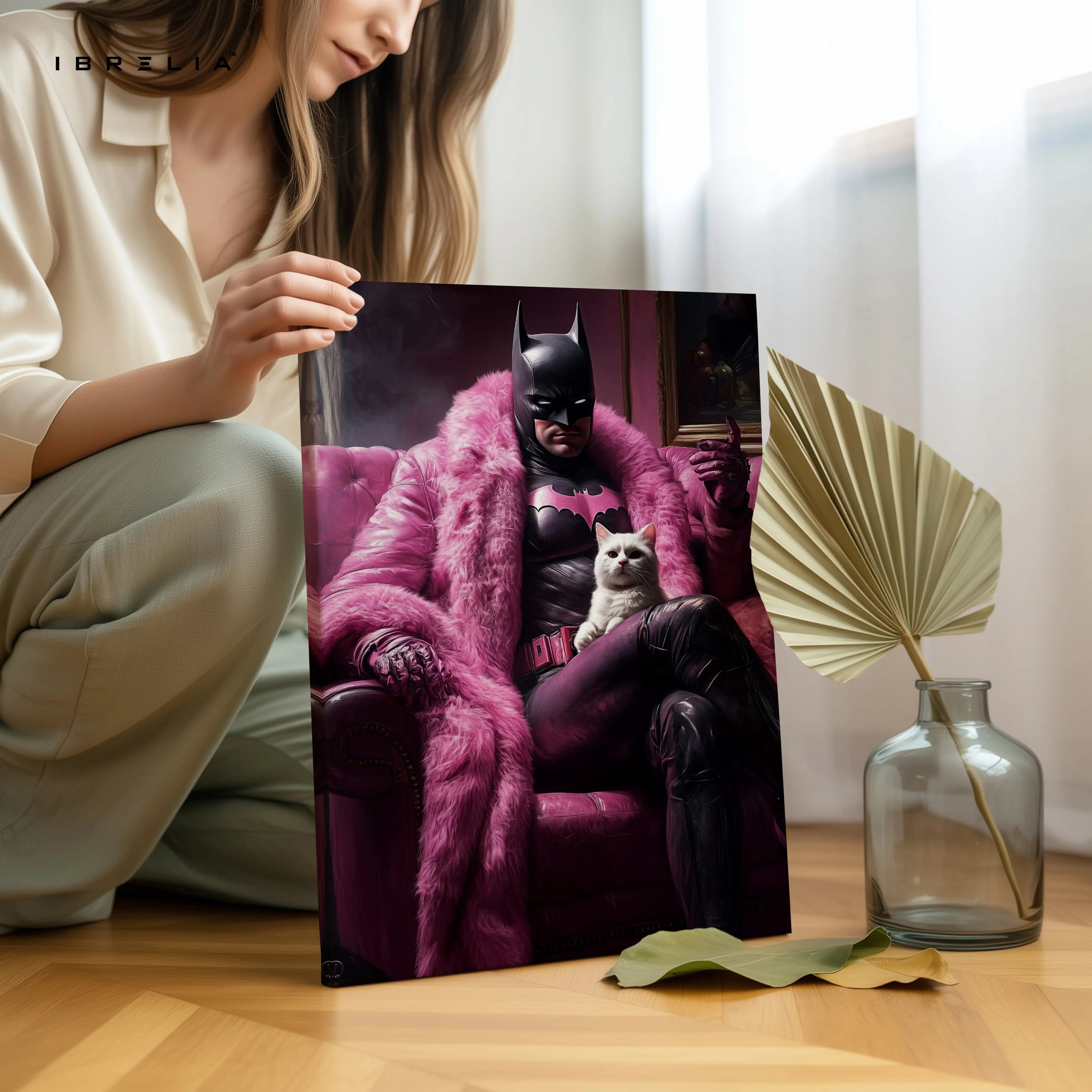Batman Pink Luxury Art – 4K Ultra Wrap Frame Wall Art in Pakistan | IBRELIA™ IBRELIA