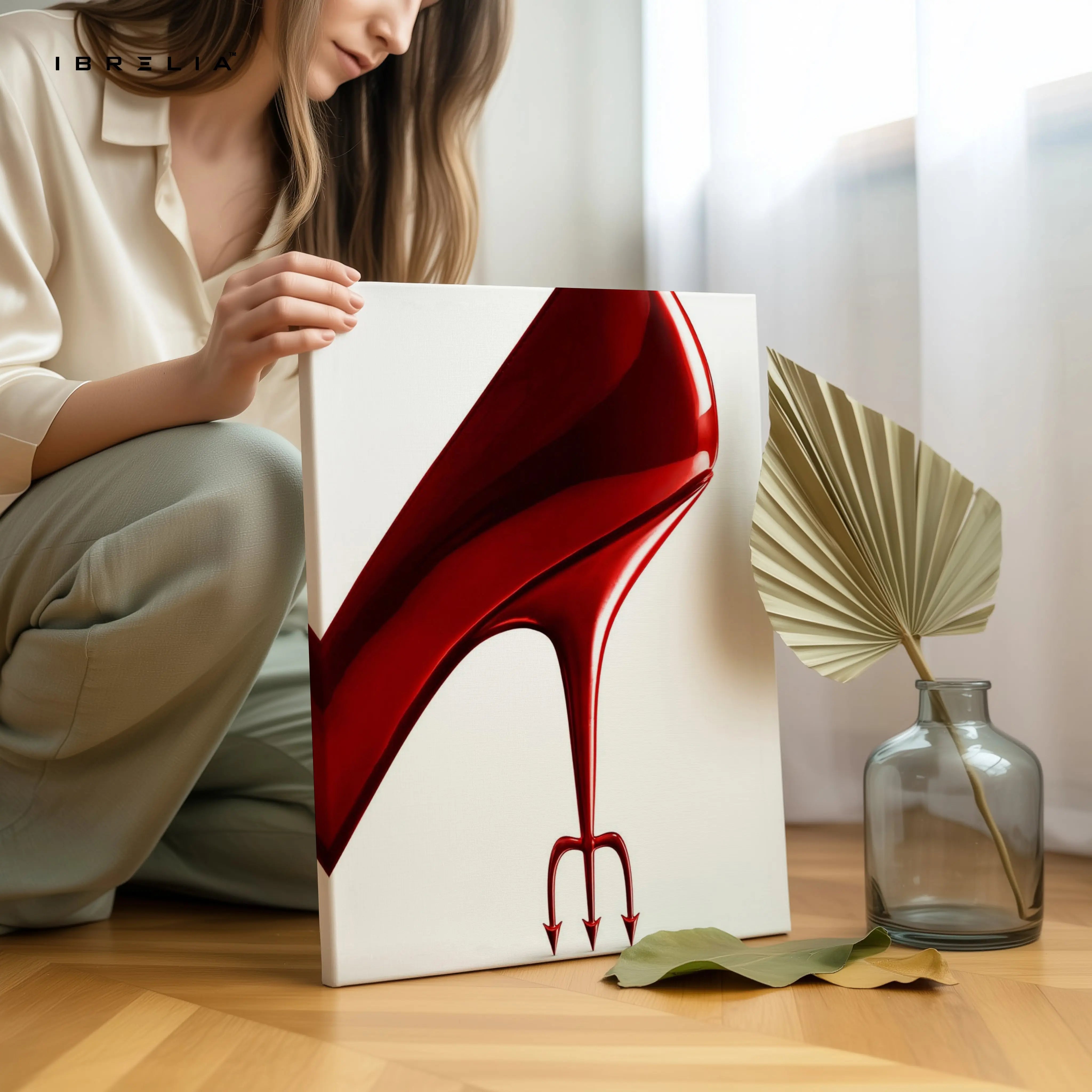 Devil Heel Desire Art – 4K Ultra Wrap Frame Wall Art in Pakistan | IBRELIA™ IBRELIA