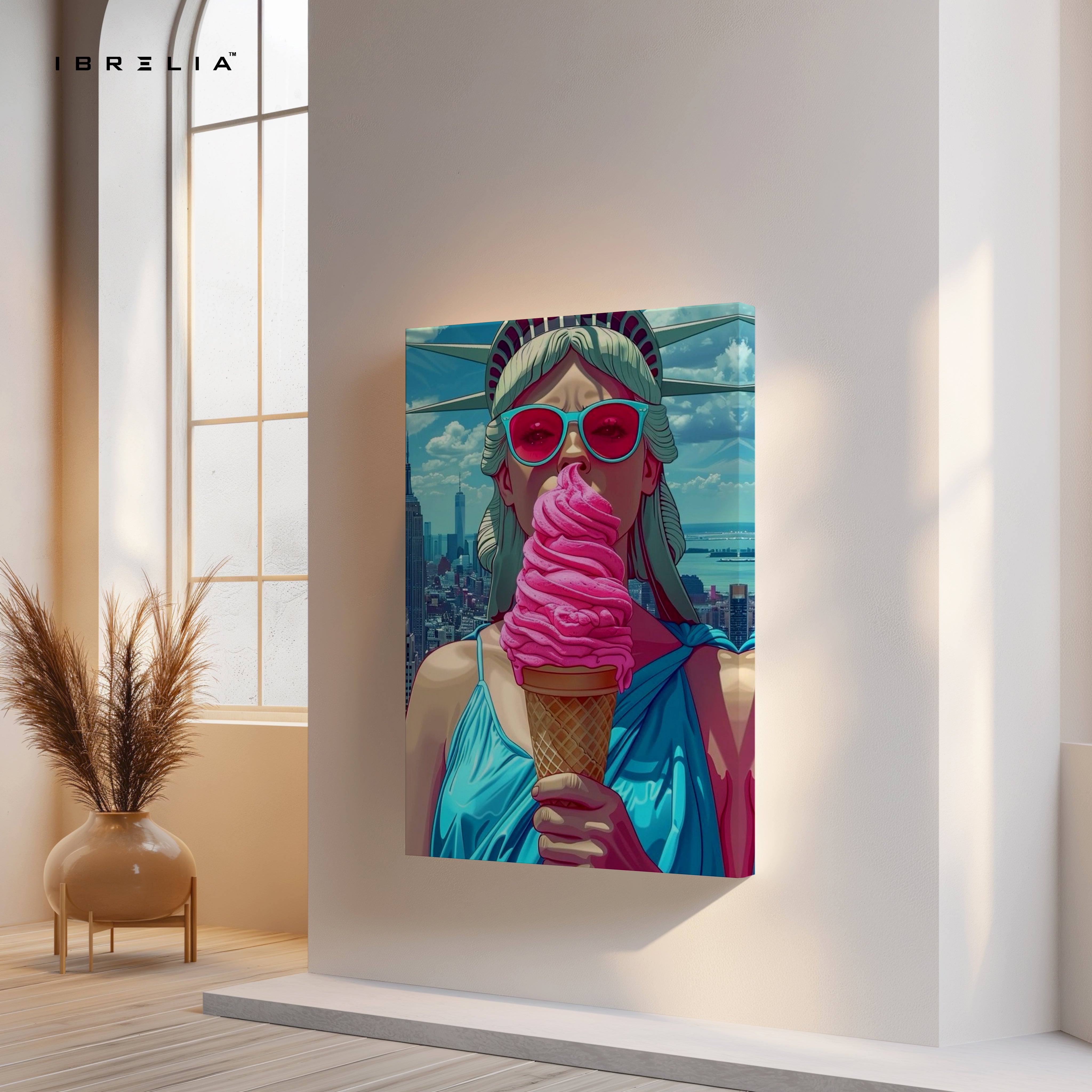 Liberty Pop Aesthetic – 4K Ultra Wrap Frame Pop Art Wall Art | IBRELIA™