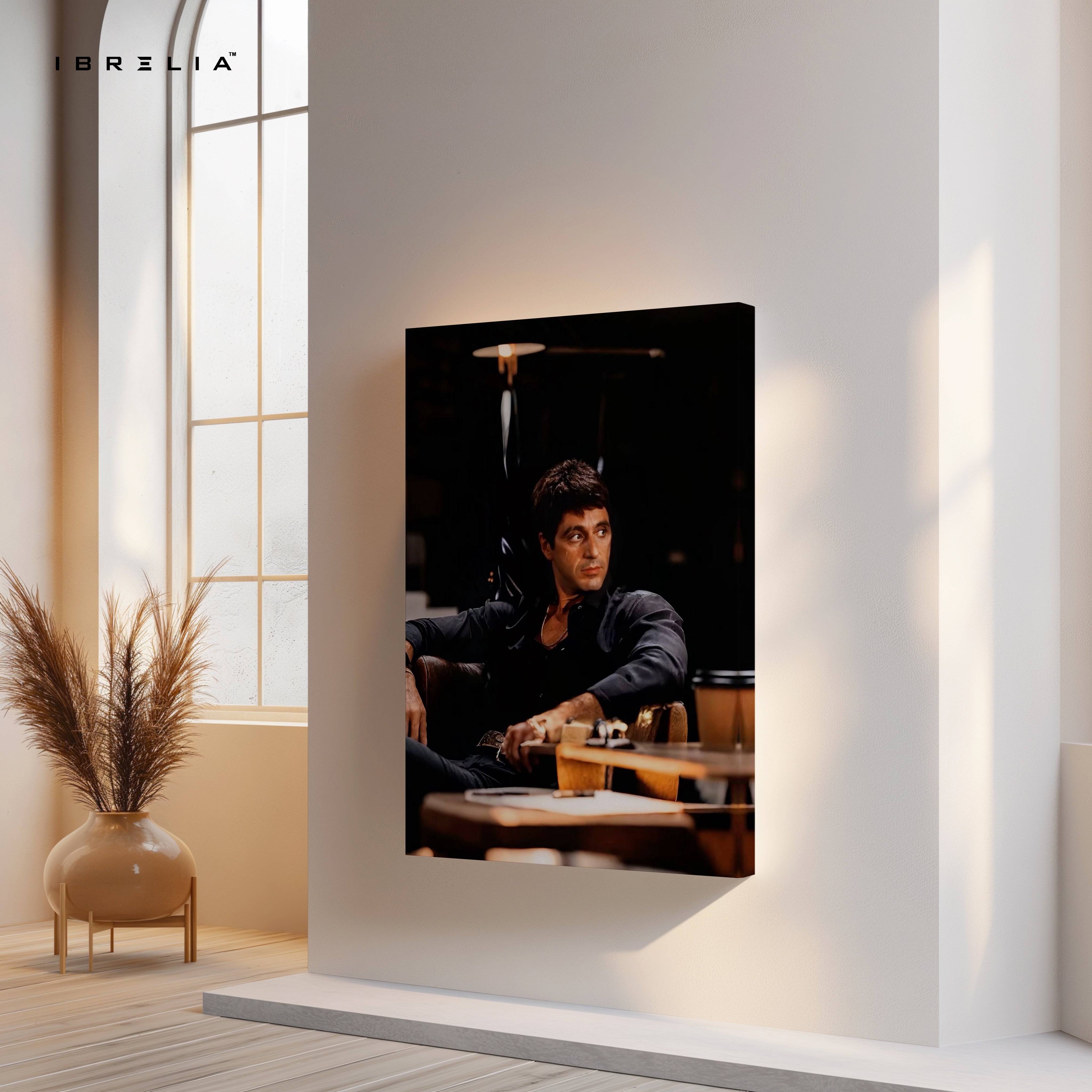 Scarface Tony Montana Power Portrait – 4K Ultra Wrap Frame Wall Art in Pakistan | IBRELIA™
