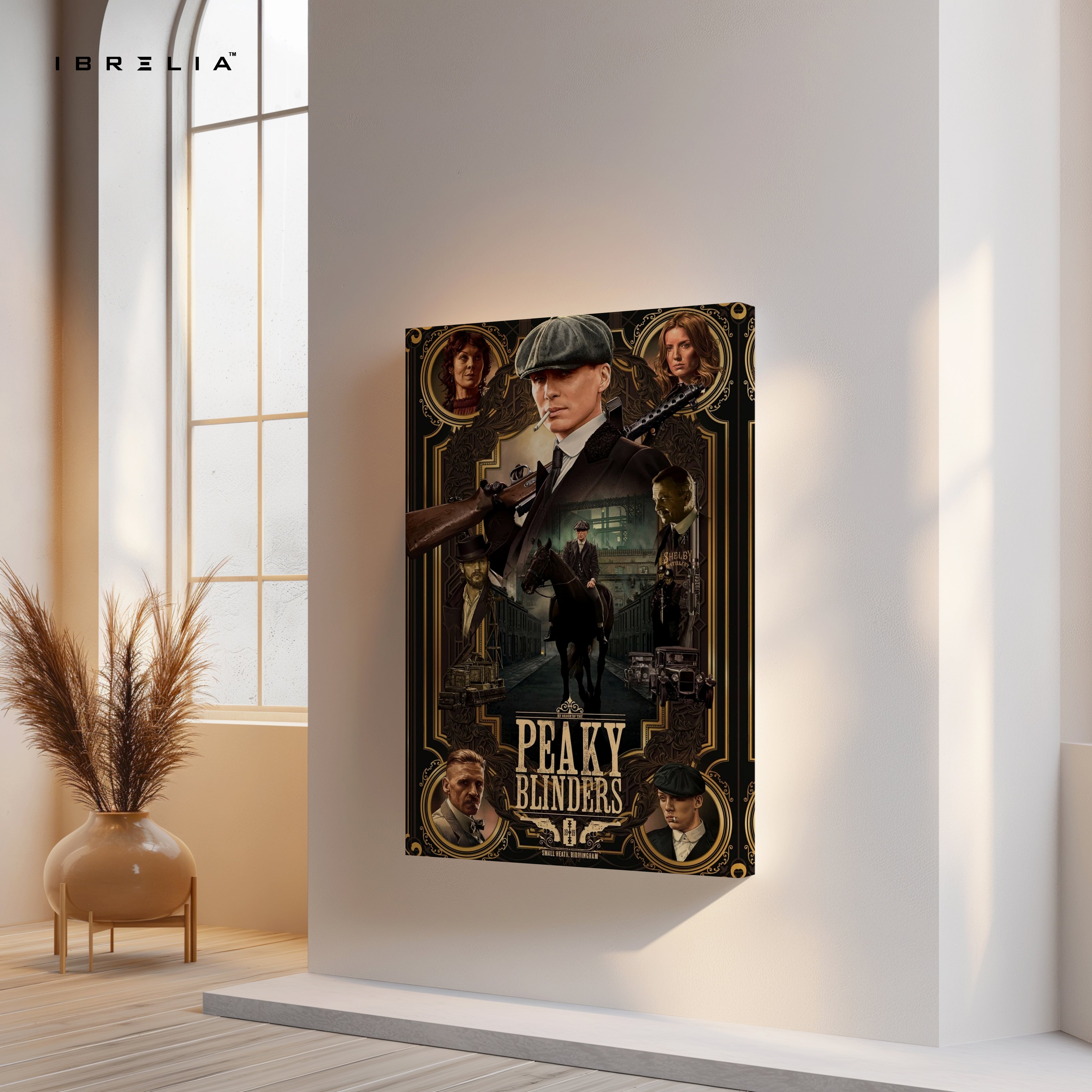 Peaky Blinders Legacy Portrait – Cinematic Gangster 4K Ultra Wrap Frame Wall Art in Pakistan | IBRELIA™