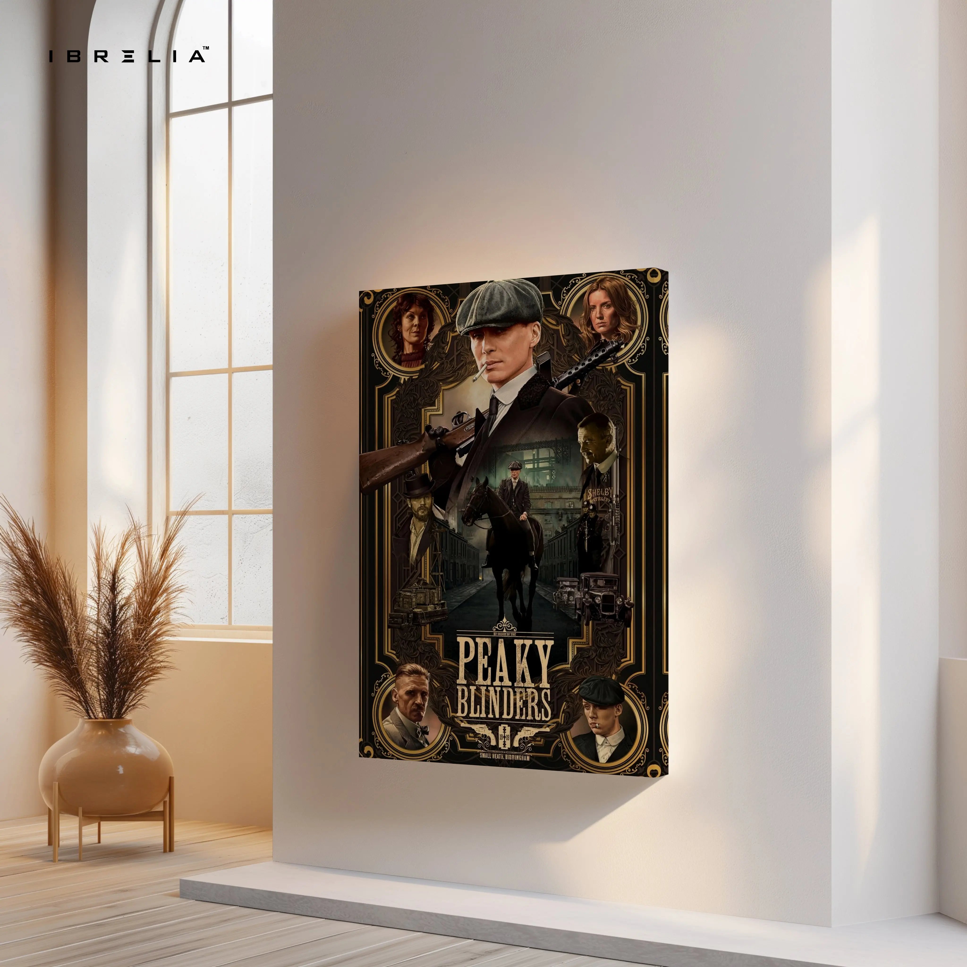 Peaky Blinders Legacy Portrait – Cinematic Gangster 4K Ultra Wrap Frame Wall Art in Pakistan | IBRELIA™ IBRELIA