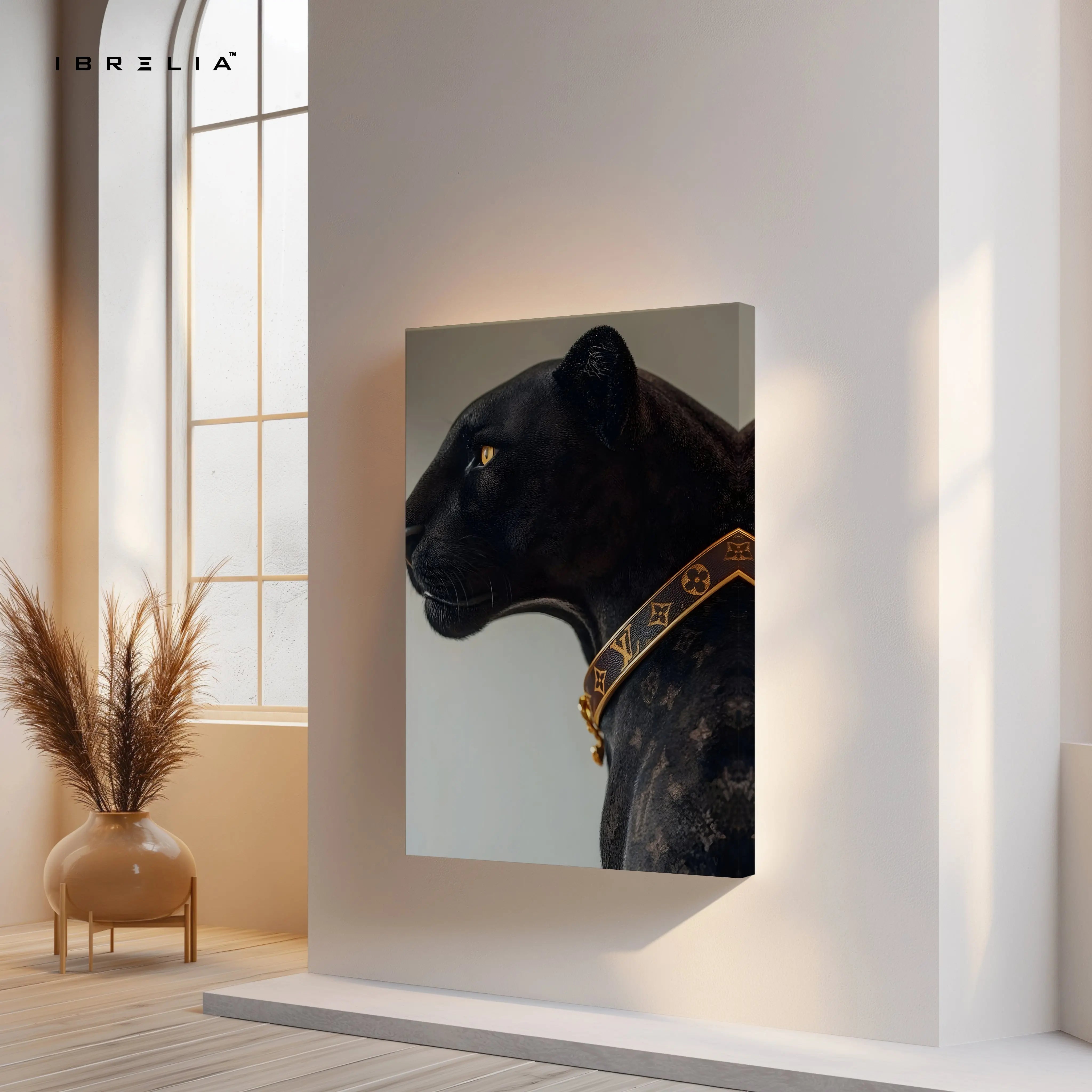 Luxury Black Panther Art – 4K Ultra Wrap Frame Wall Art in Pakistan | IBRELIA™ IBRELIA